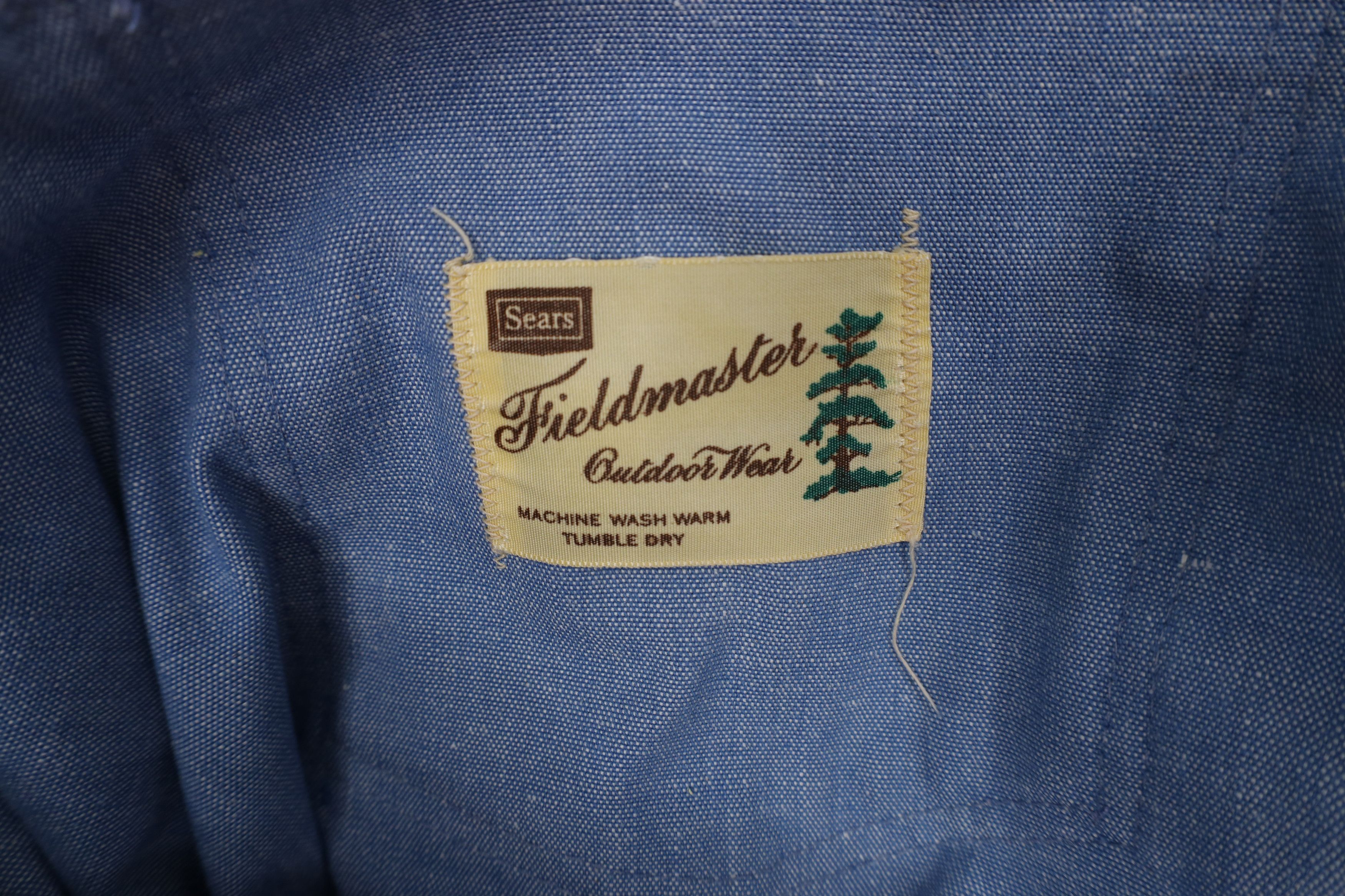 Vintage Vintage 70s Streetwear Chambray Above Knee Shorts Blue USA Size US 36 / EU 52 - 9 Thumbnail