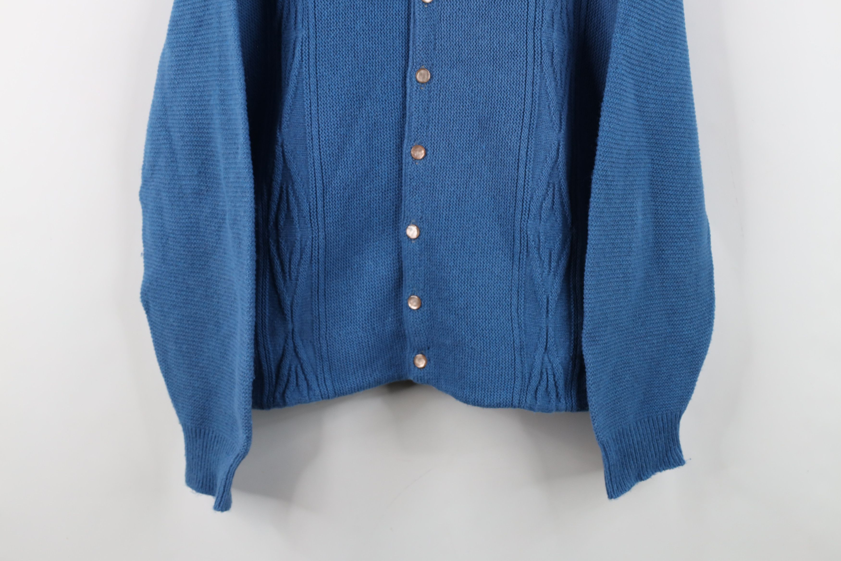 Vintage Vintage 50s 60s Streetwear Collared Cardigan Sweater USA Size US XL / EU 56 / 4 - 3 Thumbnail