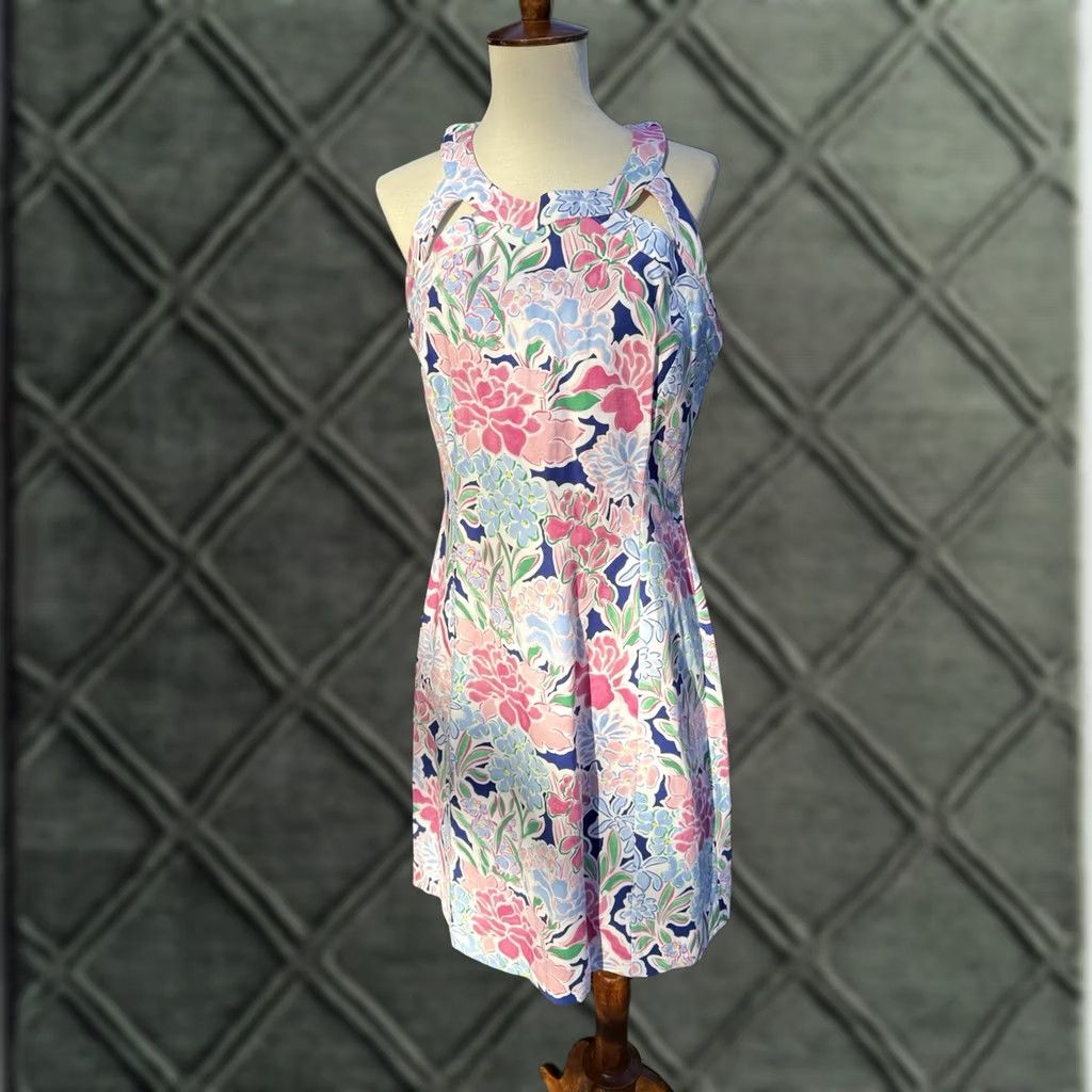 Vintage Crown & Ivy Floral Dress Women 8 Blue Knee Length Slip Dress New With Tags Wedding Guest Floral Pattern Womens Size M / US 6-8 / IT 42-44 - 1 Thumbnail