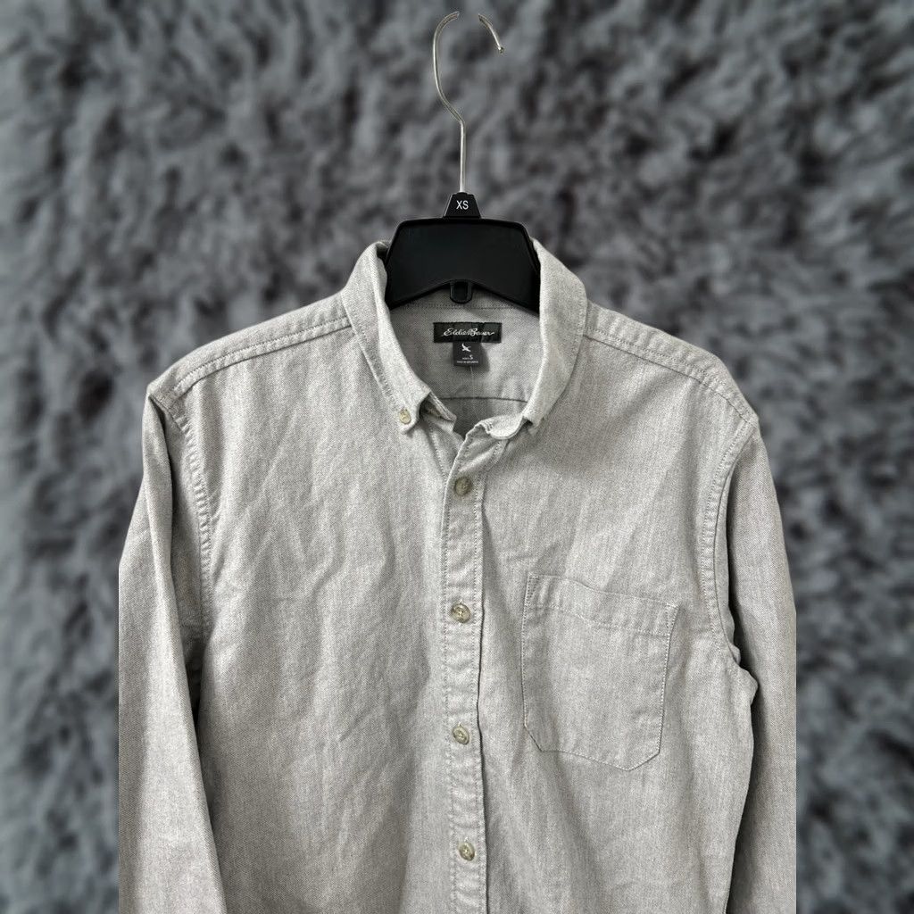 Eddie Bauer VINTAGE Eddie Bauer Work Shirt Mens S Gray Cotton Twill Button-Down Rugged L/S Size US S / EU 44-46 / 1 - 1 Thumbnail