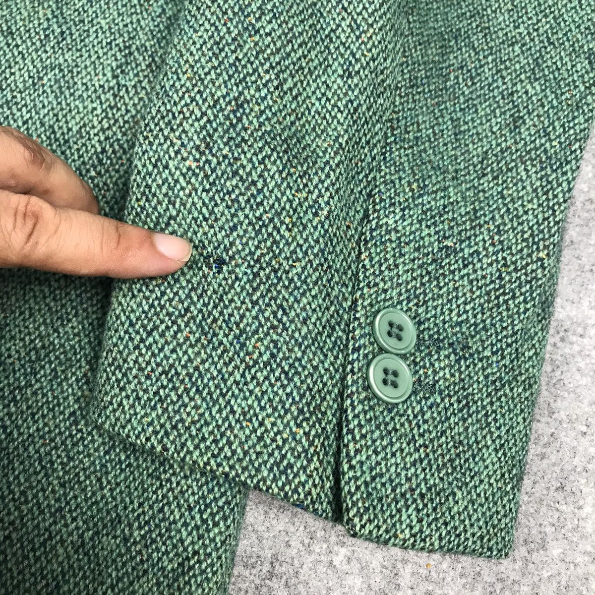 Yves Saint Laurent YVESSANINTLAURANT YSL WOOL GREEN BLAZER JACKET Size US M / EU 48-50 / 2 - 9 Thumbnail
