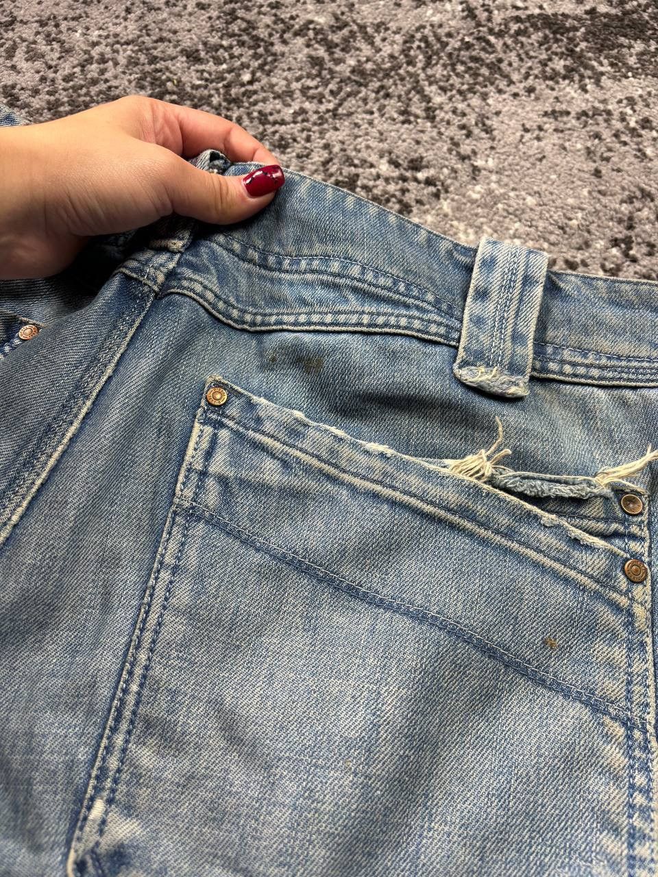 Diesel × Japanese Brand × Vintage Vintage Y2K Diesel Avant Garde faded Denim Logo Shorts Size US 36 / EU 52 - 11 Thumbnail