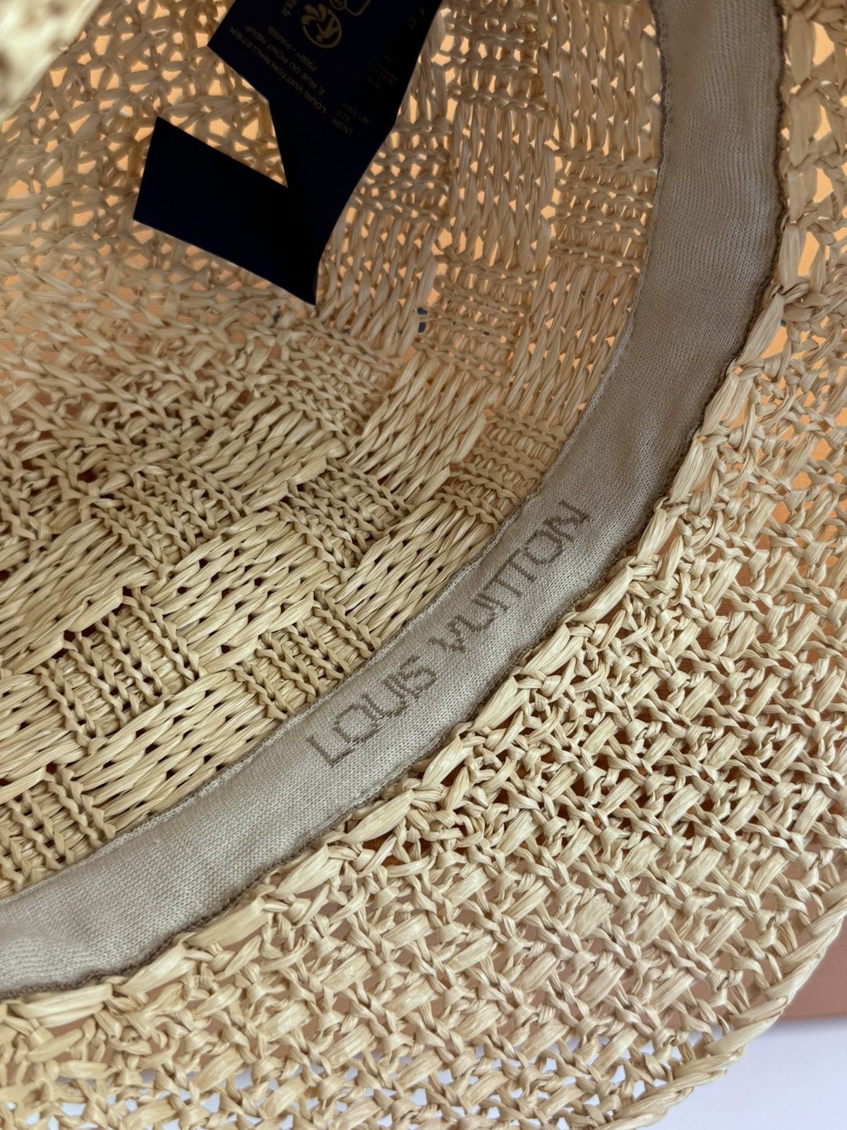 Louis Vuitton DAMIER RAFFIA HAT M7570M Size ONE SIZE - 6 Thumbnail