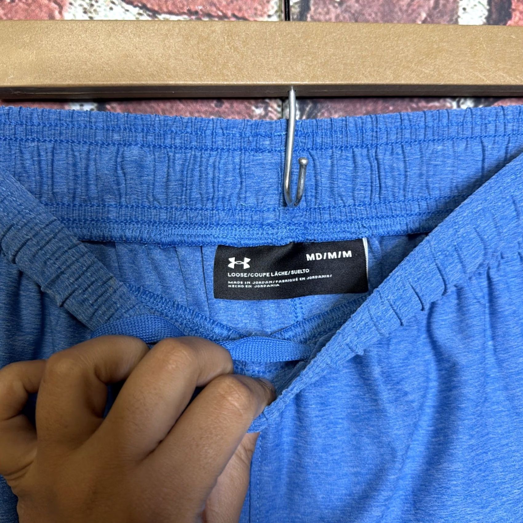 Under Armour Under Armour Shorts Mens M Blue Elevated Woven Logo Fitted Athletic Training Gym Size US 31 - 2 Thumbnail