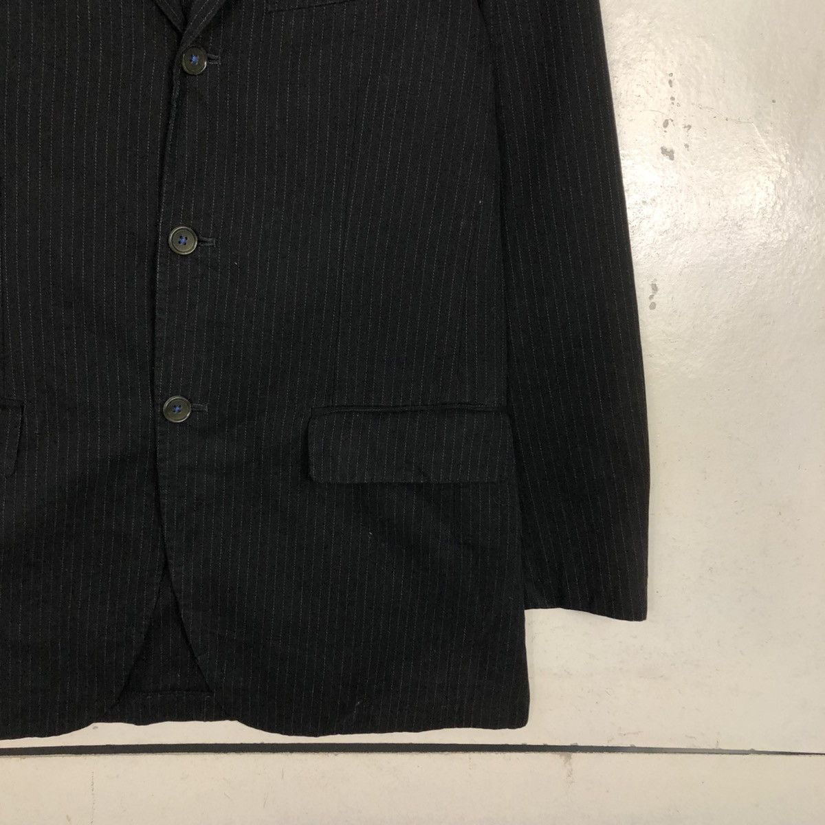 Issey Miyake 💥VINTAGE HICKORY CHORE JACKET SABI SABI STRIPED Size 46R - 7 Thumbnail