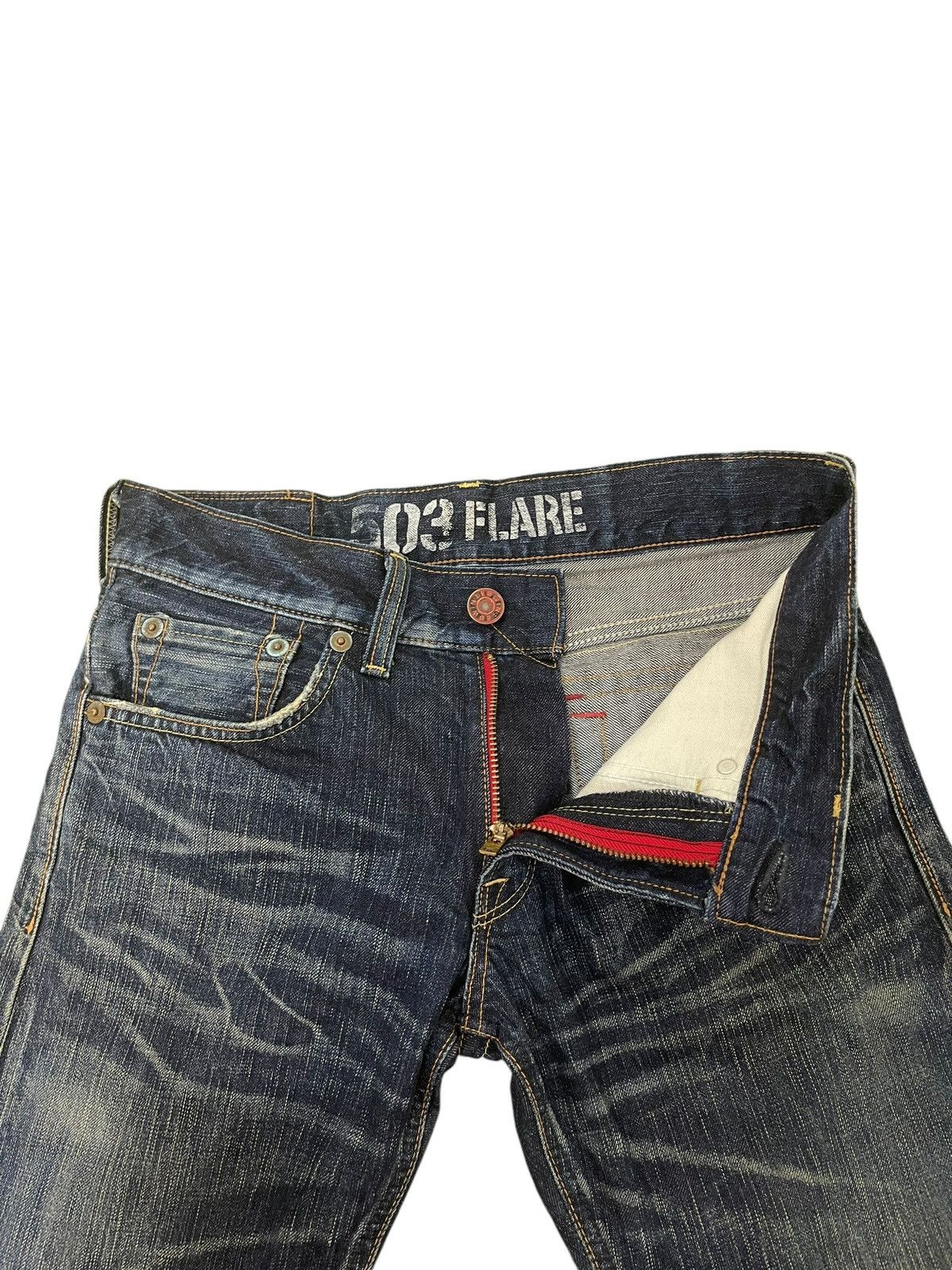 Flare Jeans Edwin Faded Distress Clawmark Boot Cut 3🟦