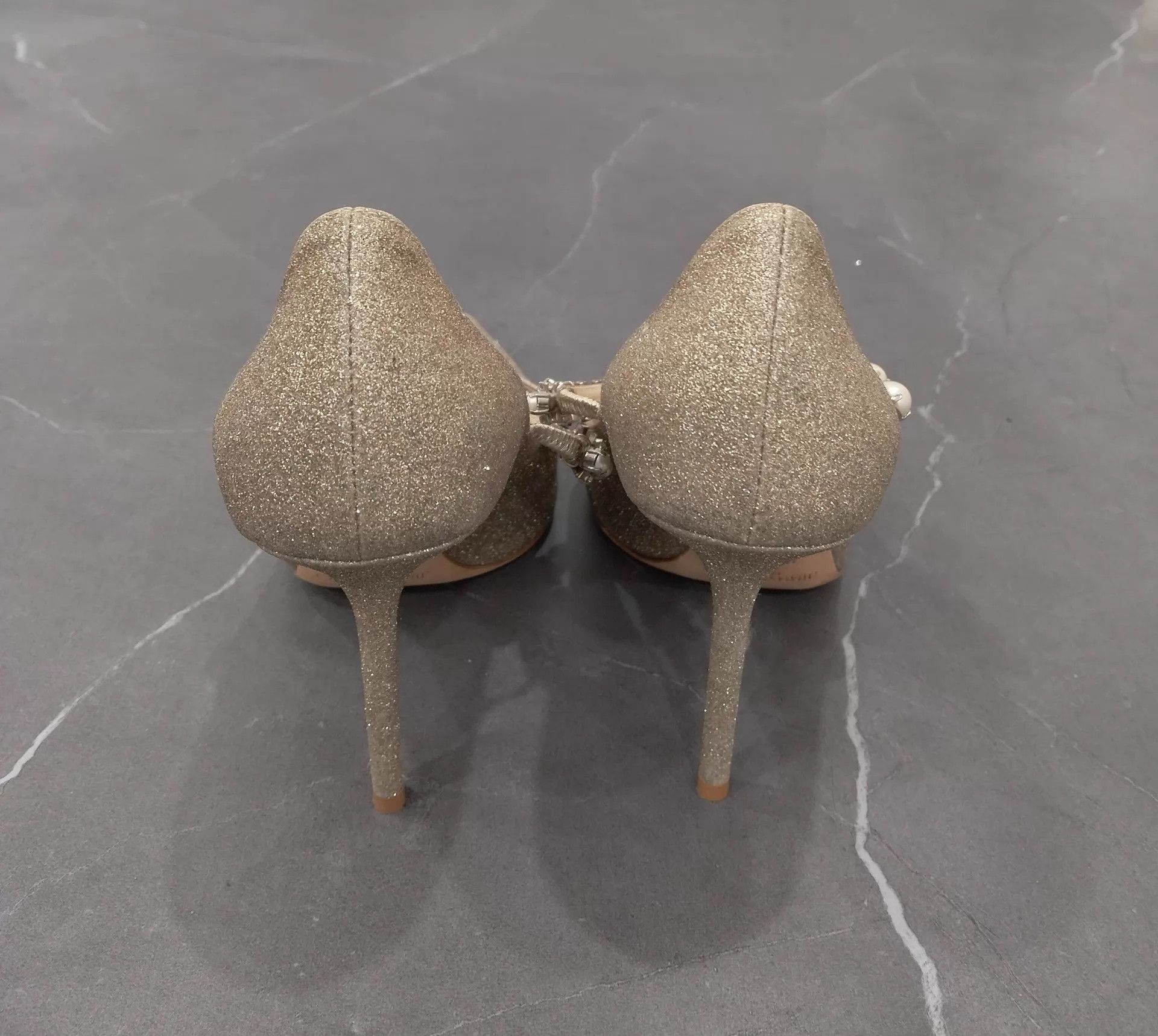 Jimmy Choo Jimmy Choo Bing Leather Pointed Heels 37.5 Size US 7 / IT 37 - 5 Thumbnail