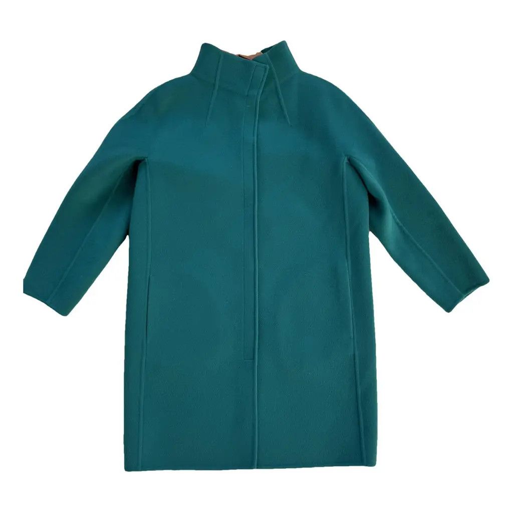 Loro Piana o1w1db10825 FAG4540 Roaden Coat in Teal Blue Size M / US 6-8 / IT 42-44 - 1 Thumbnail