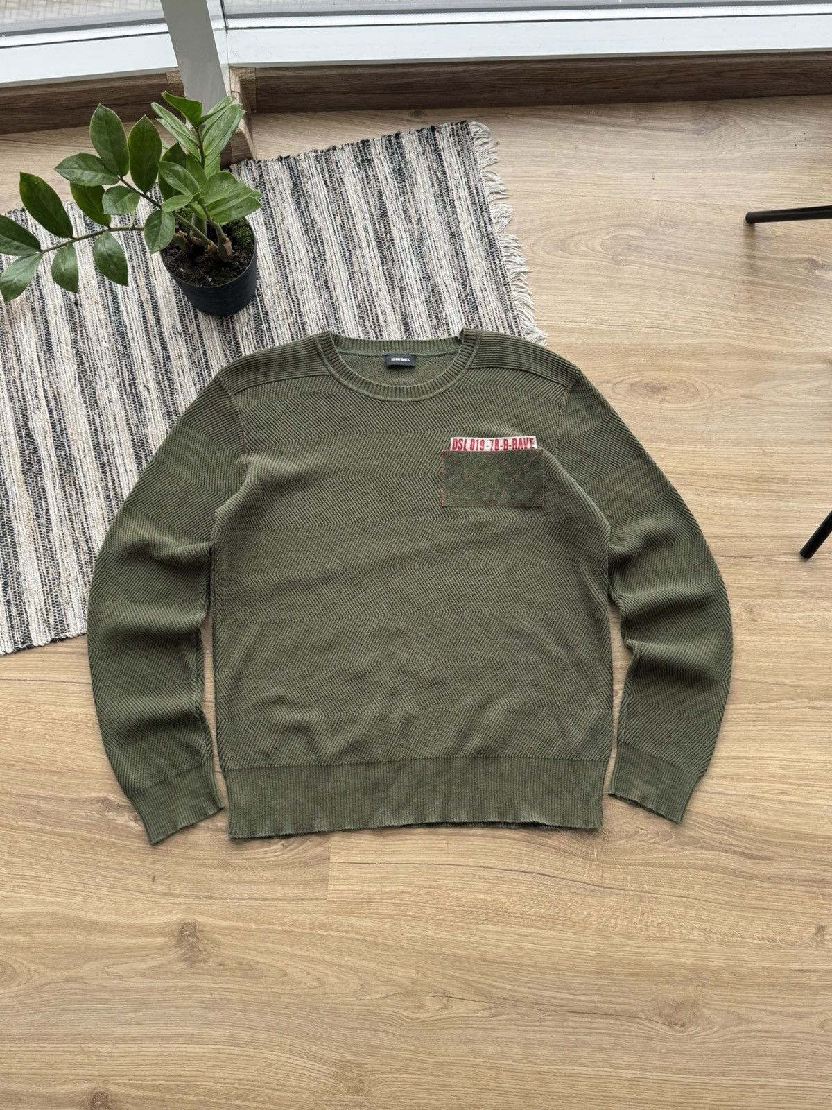 Diesel Diesel Knitwear Green Sweatshirt Size M Men military Size US M / EU 48-50 / 2 - 2 Thumbnail