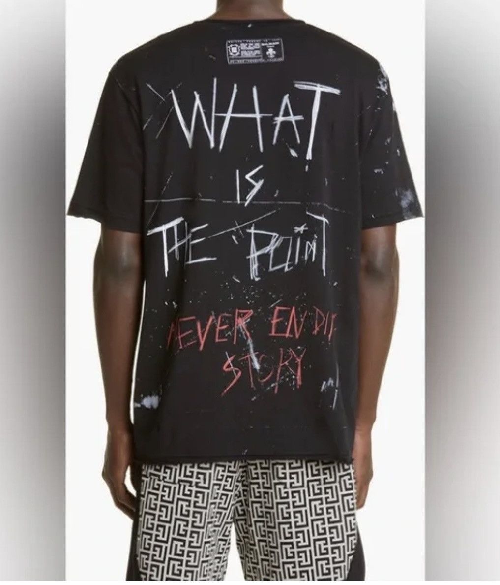 Balmain Balmain Men's Black No is No T-shirt Size US XS / EU 42 / 0 - 2 Thumbnail