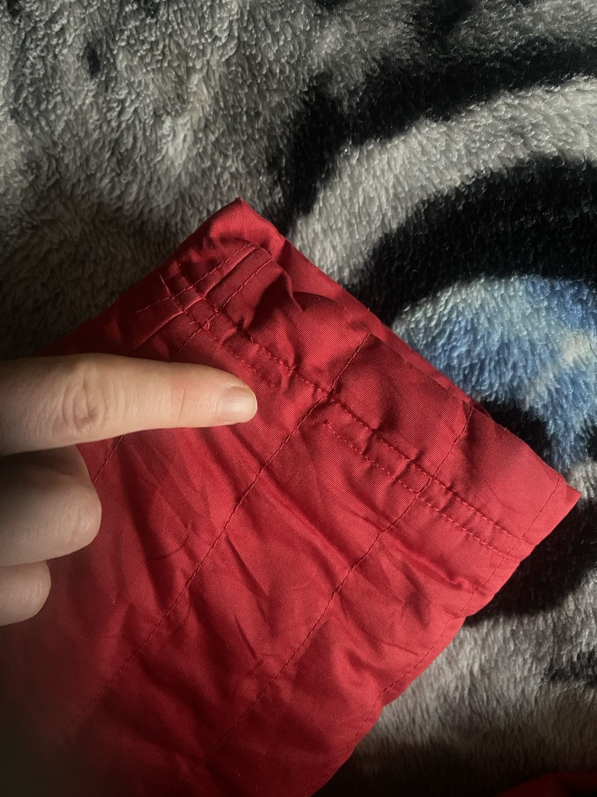Nike × Vintage Nike 00’s Vintage red shine y2k puffer jacket Size US XL / EU 56 / 4 - 14 Thumbnail
