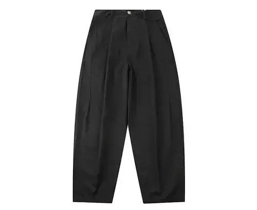 20SS Indigo Union Japan Black Minimal Oversized Pants