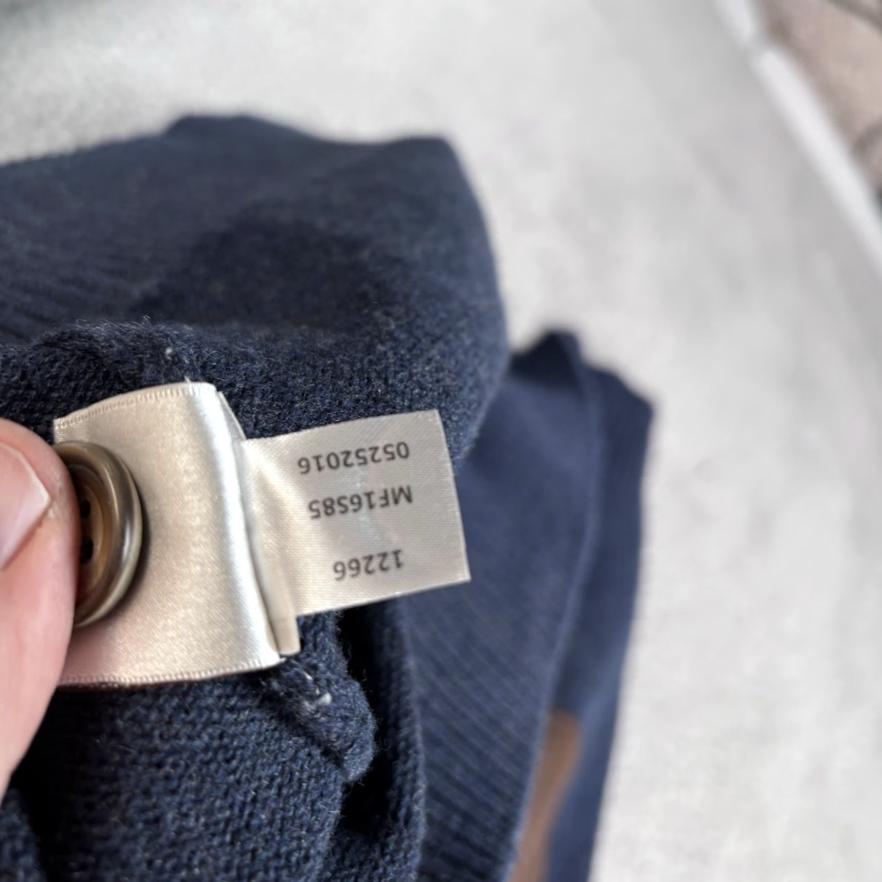Peter Millar Peter Millar Sweater Mens 2XL Blue Merino Wool-Cotton Henley Elbow Patch Pocket Shirt Size US XXL / EU 58 / 5 - 4 Thumbnail