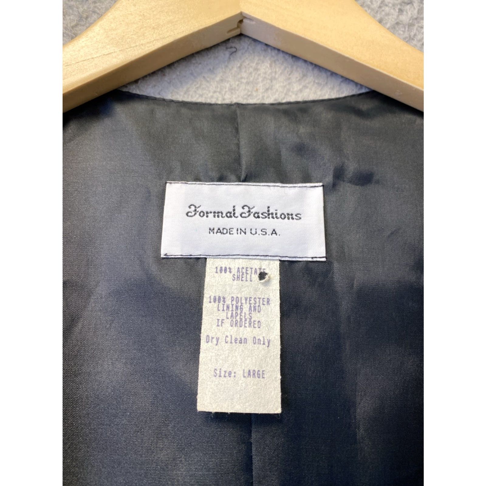 Vintage Formal Fashions vest Unisex L Gold Floral Style USA 135-11 Size L / US 10 / IT 46 - 2 Thumbnail