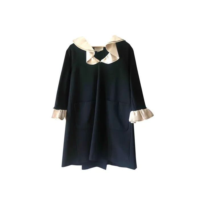 Gucci Gucci Black Ruffled Sleeve Short Dress Size US S / EU 44-46 / 1 - 1 Thumbnail