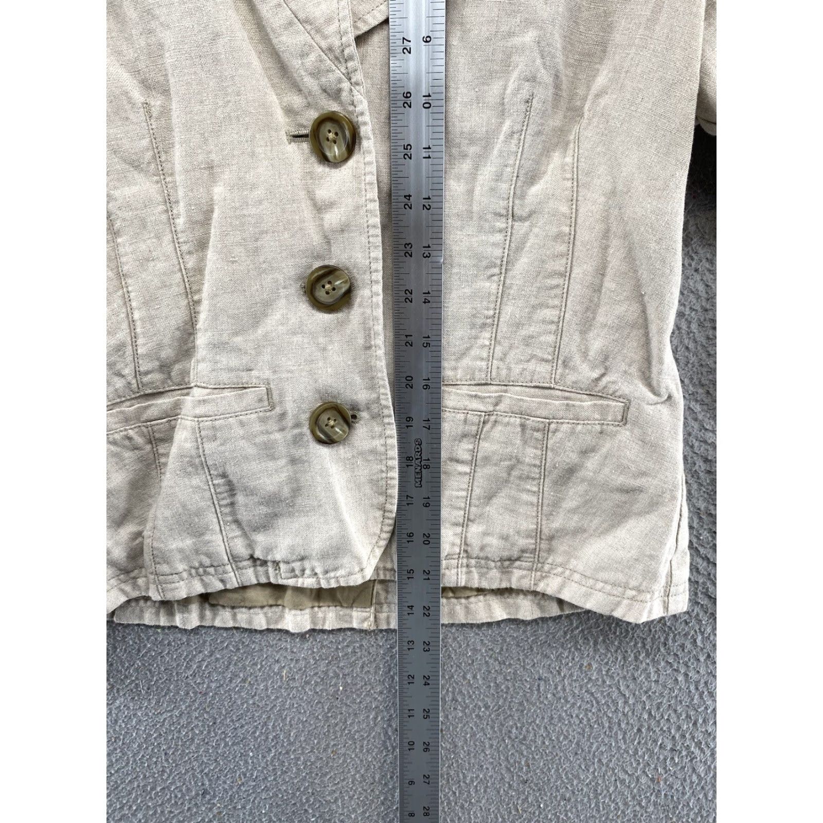 Vintage LL Bean Women's Blazer Linen Lined Beige Jacket Size 4 Outdoors Nature Size S / US 4 / IT 40 - 6 Thumbnail