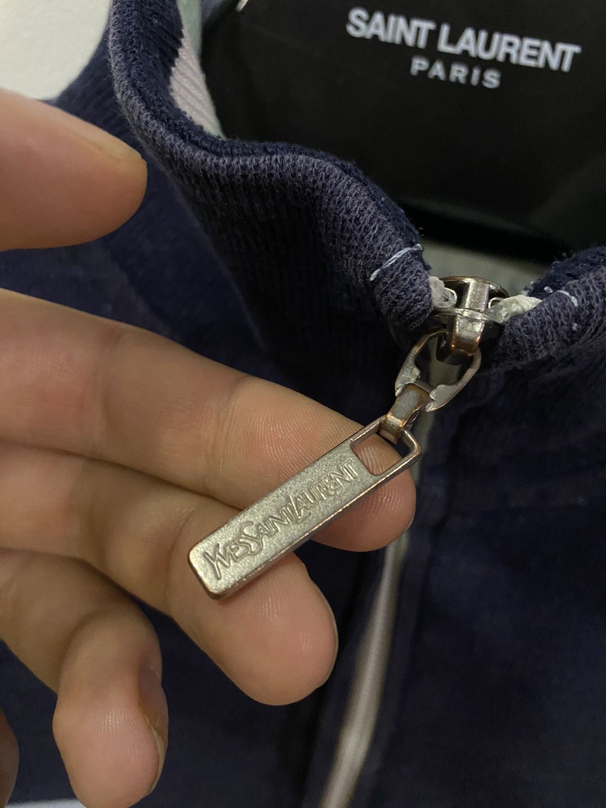 Yves Saint Laurent Blue YSL Sweatshirt Zip YSL Jacket YSL Sweater Size US M / EU 48-50 / 2 - 7 Thumbnail
