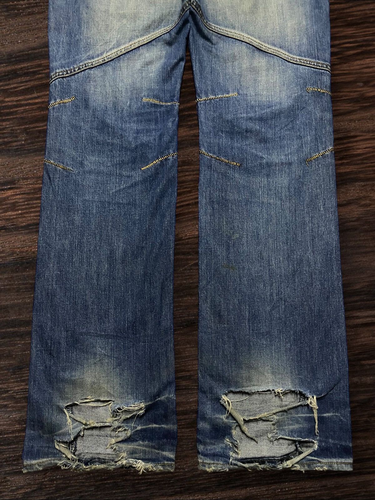 If Six Was Nine 💥Though Jeansmith Jackson Cargo Sick Punk Porcket Arc Jeans Size US 34 / EU 50 - 6 Thumbnail
