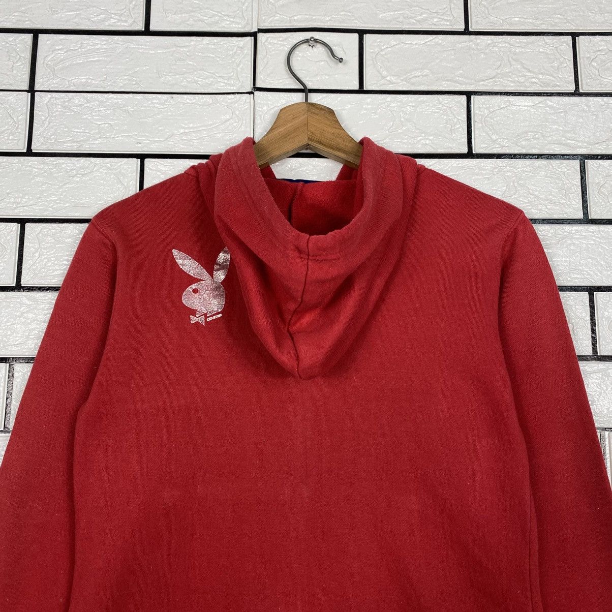 Japanese Brand Vintage Zipper Hoodie Playboy Big Logo Size US L / EU 52-54 / 3 - 10 Thumbnail