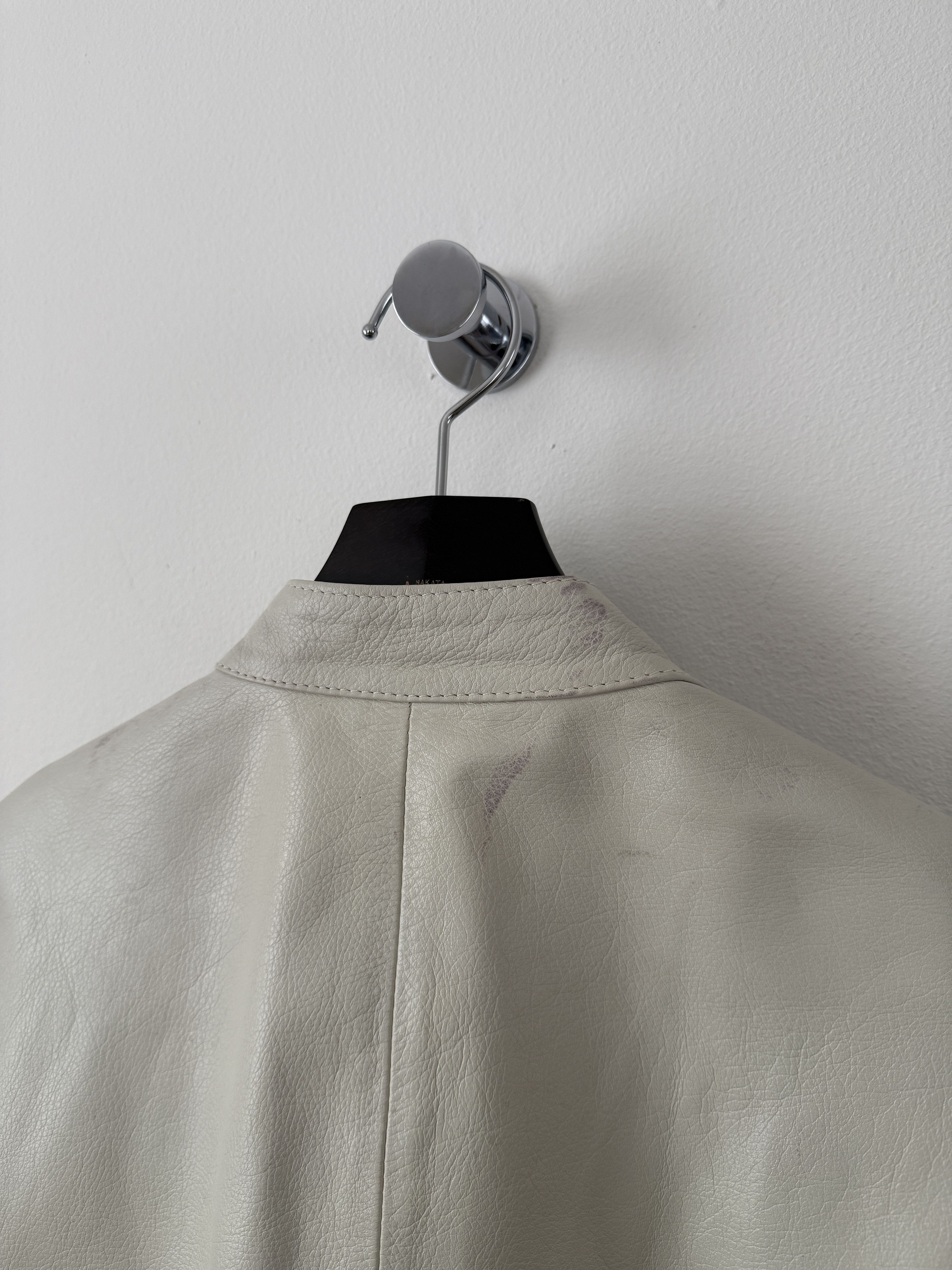5 Zip Leather Moto Jacket