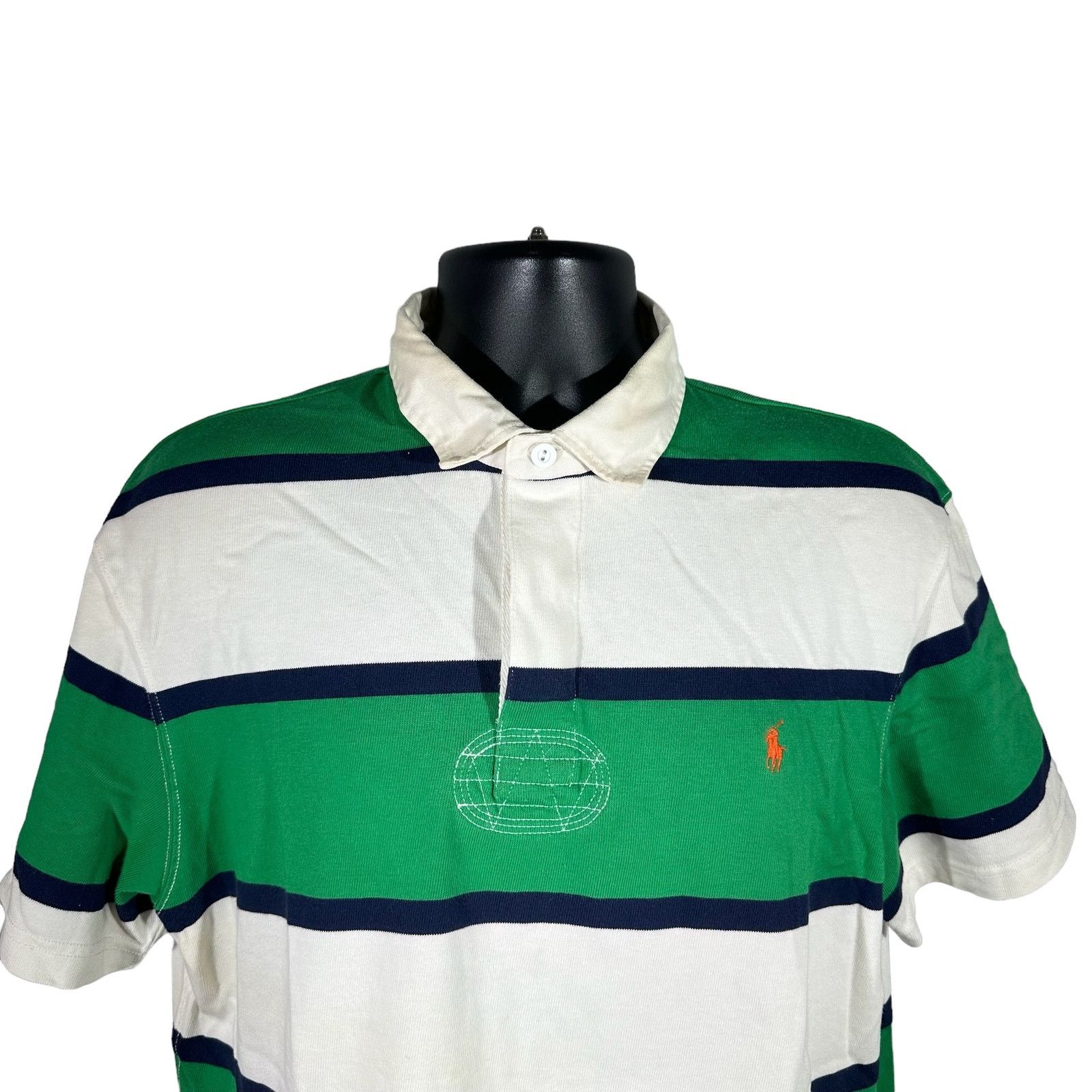 Polo Ralph Lauren Polo Ralph Lauren Custom Fit Striped Cotton Rugby Size US L / EU 52-54 / 3 - 2 Thumbnail