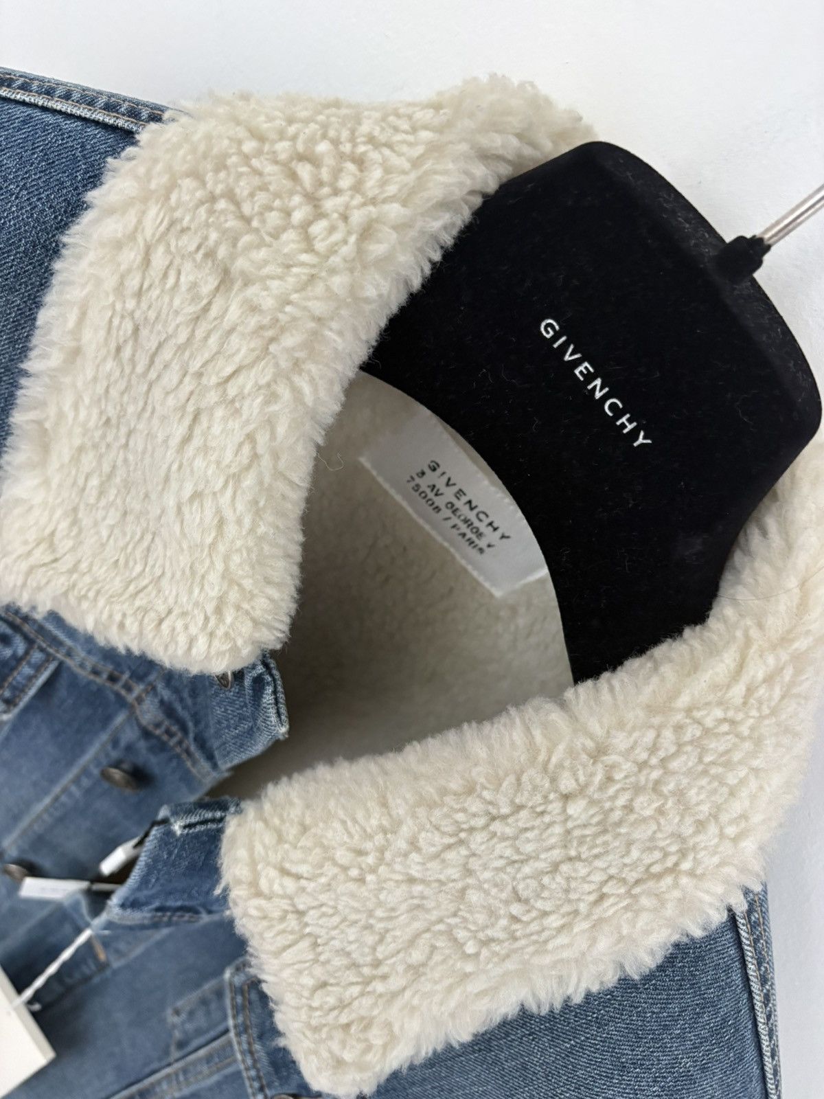 Givenchy GIVENCHY blue denim sherpa jacket Size US L / EU 52-54 / 3 - 9 Thumbnail