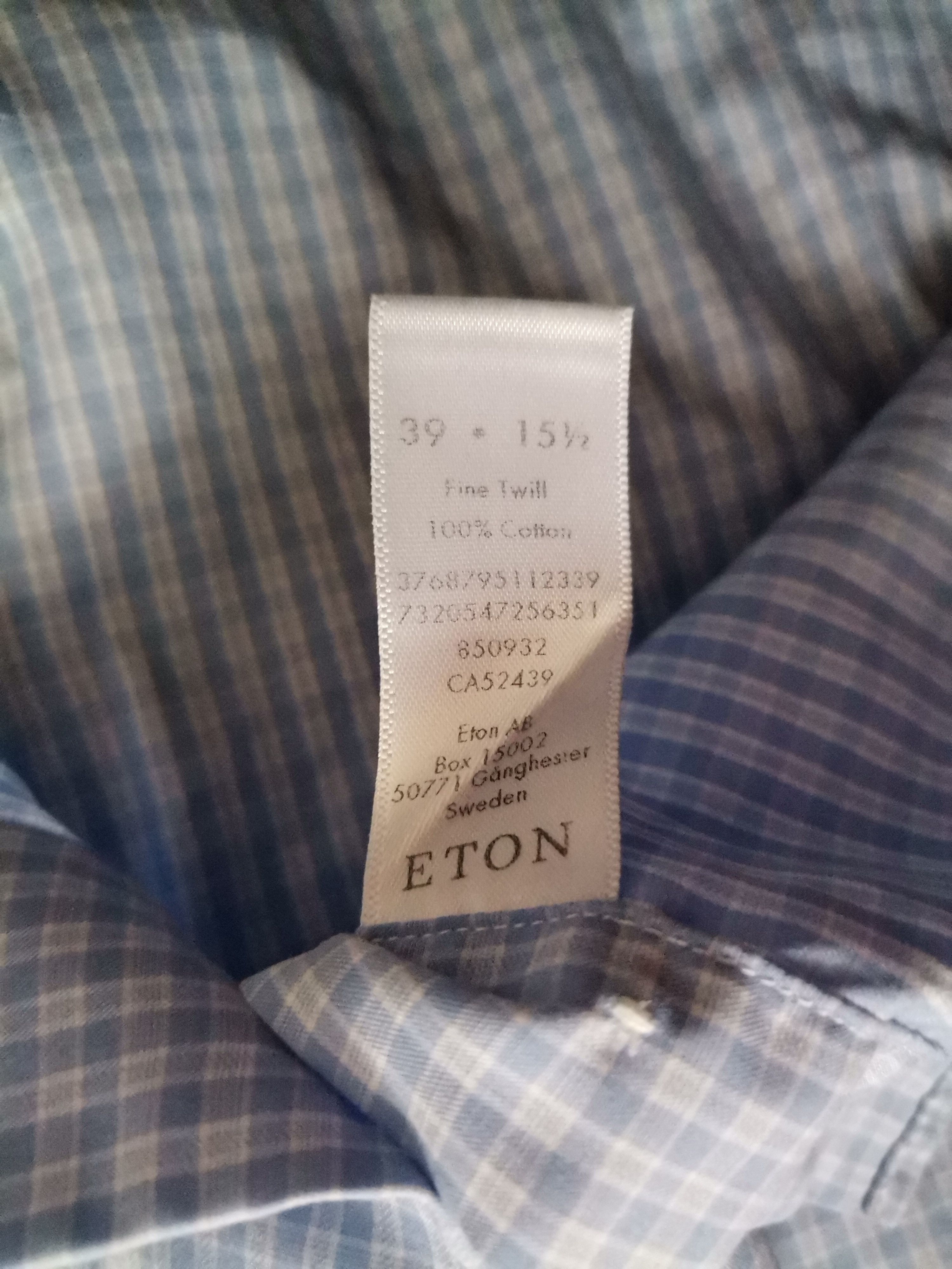 Eton Eton Checkered Shirt Size US S / EU 44-46 / 1 - 3 Thumbnail
