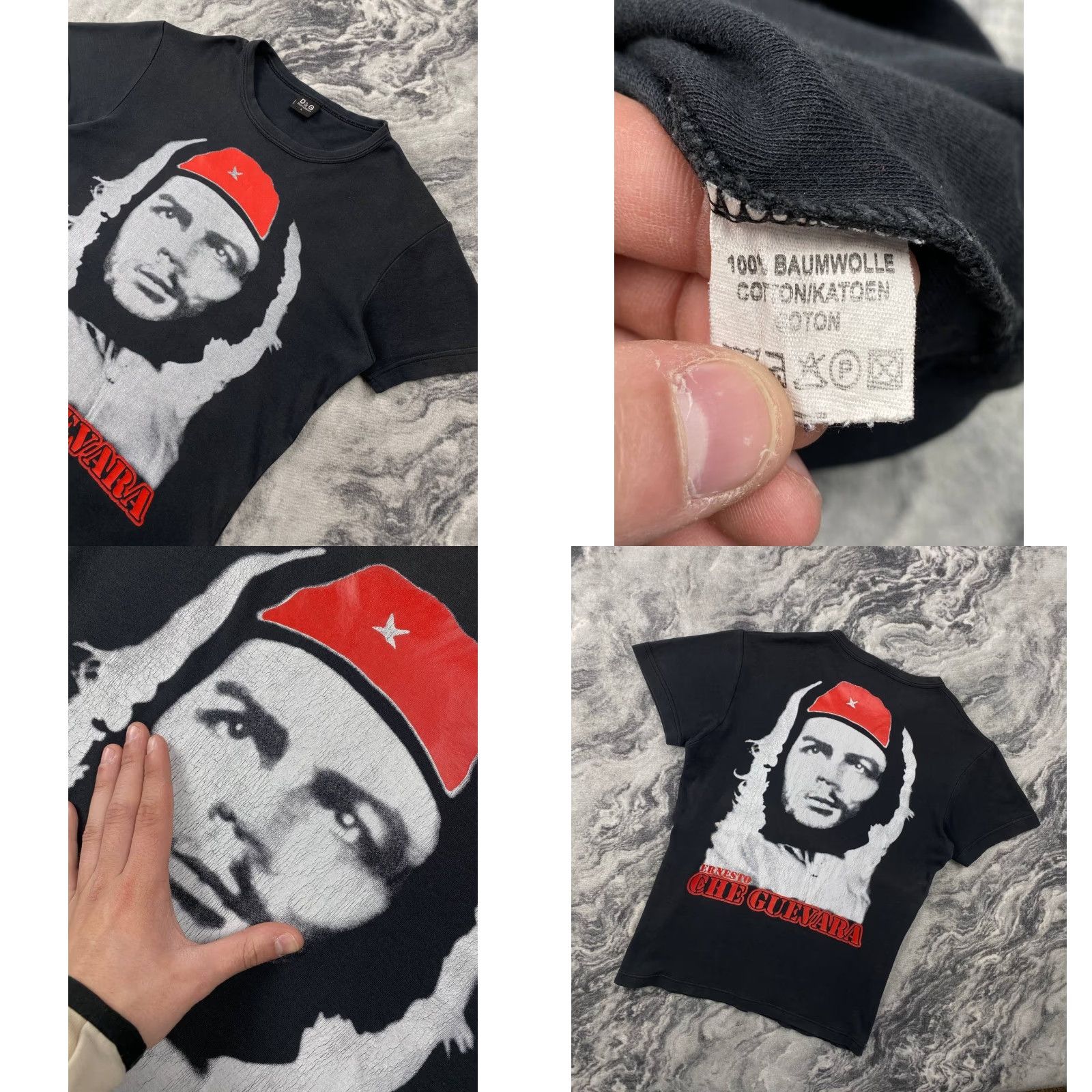 Dolce & Gabbana Dolce&Gabbana T-Shirt Men Size L Black Logo Crew Neck Short Sleeve Cotton Size US L / EU 52-54 / 3 - 8 Thumbnail