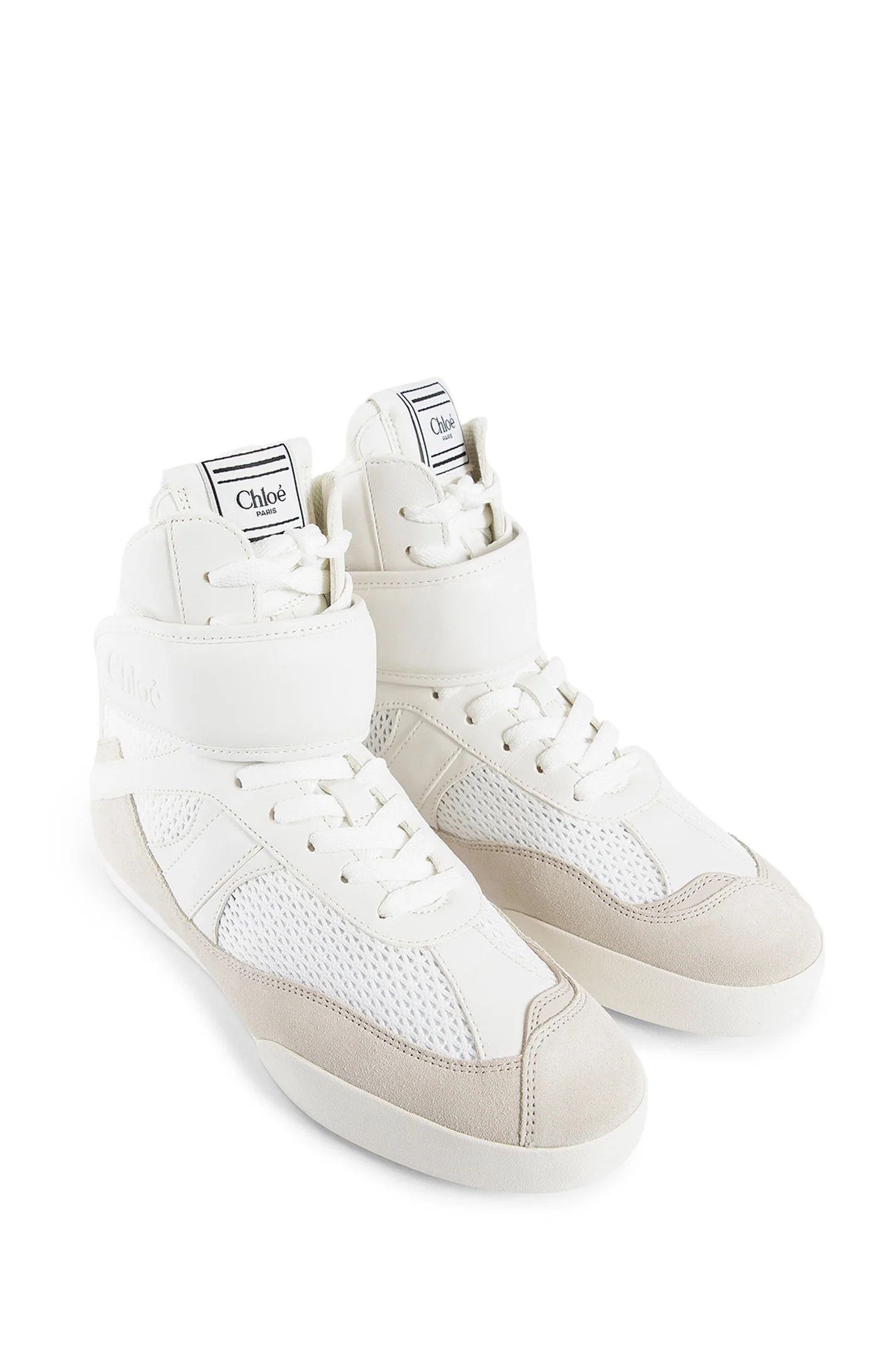 Chloe o1s22i1n0425 Hi-Top Kick Sneakers in White Size US 7 / IT 37 - 7 Thumbnail