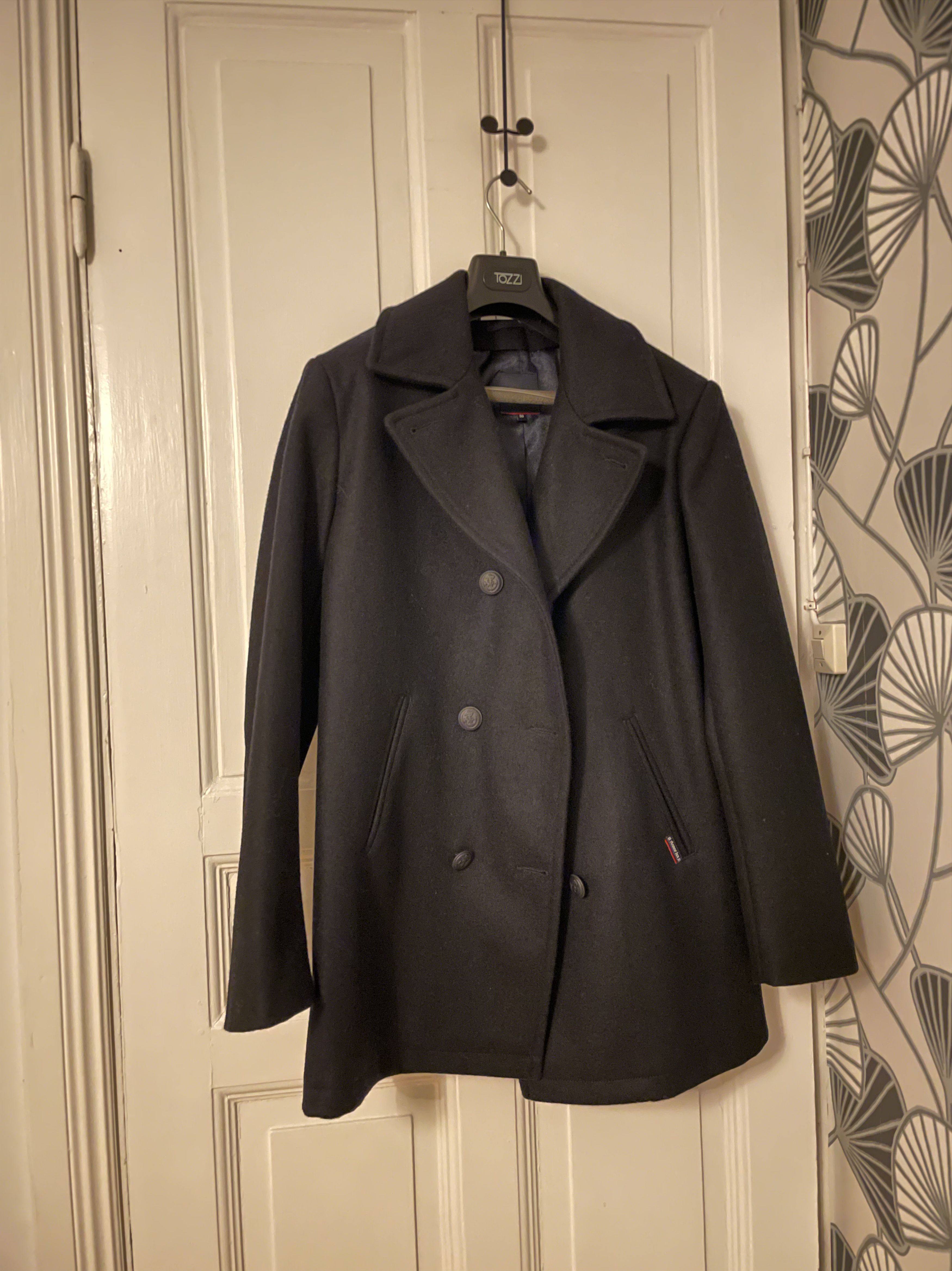 Armor-Lux Kermor Wool Peacoat Navy Le Caban Size US M / EU 48-50 / 2 - 2 Thumbnail