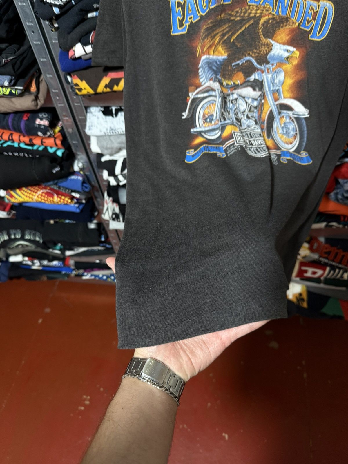 Harley Davidson 1987 3D Emblem Harley Davidson The Eagle Has Landed T-Shirt Size US L / EU 52-54 / 3 - 6 Thumbnail