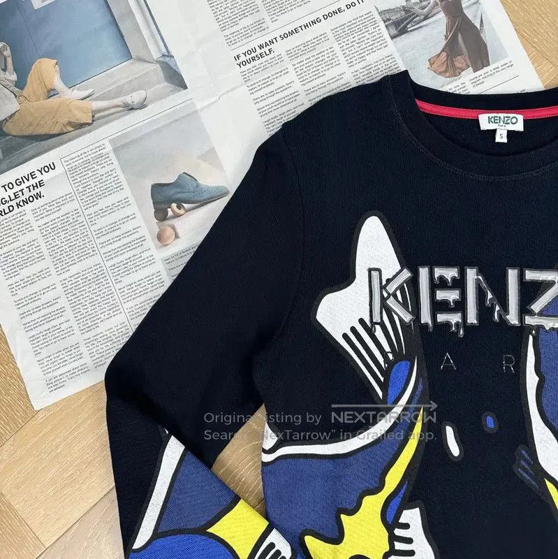 Kenzo Kenzo Black Cotton Sweatshirt for Men . Size US S / EU 44-46 / 1 - 6 Thumbnail
