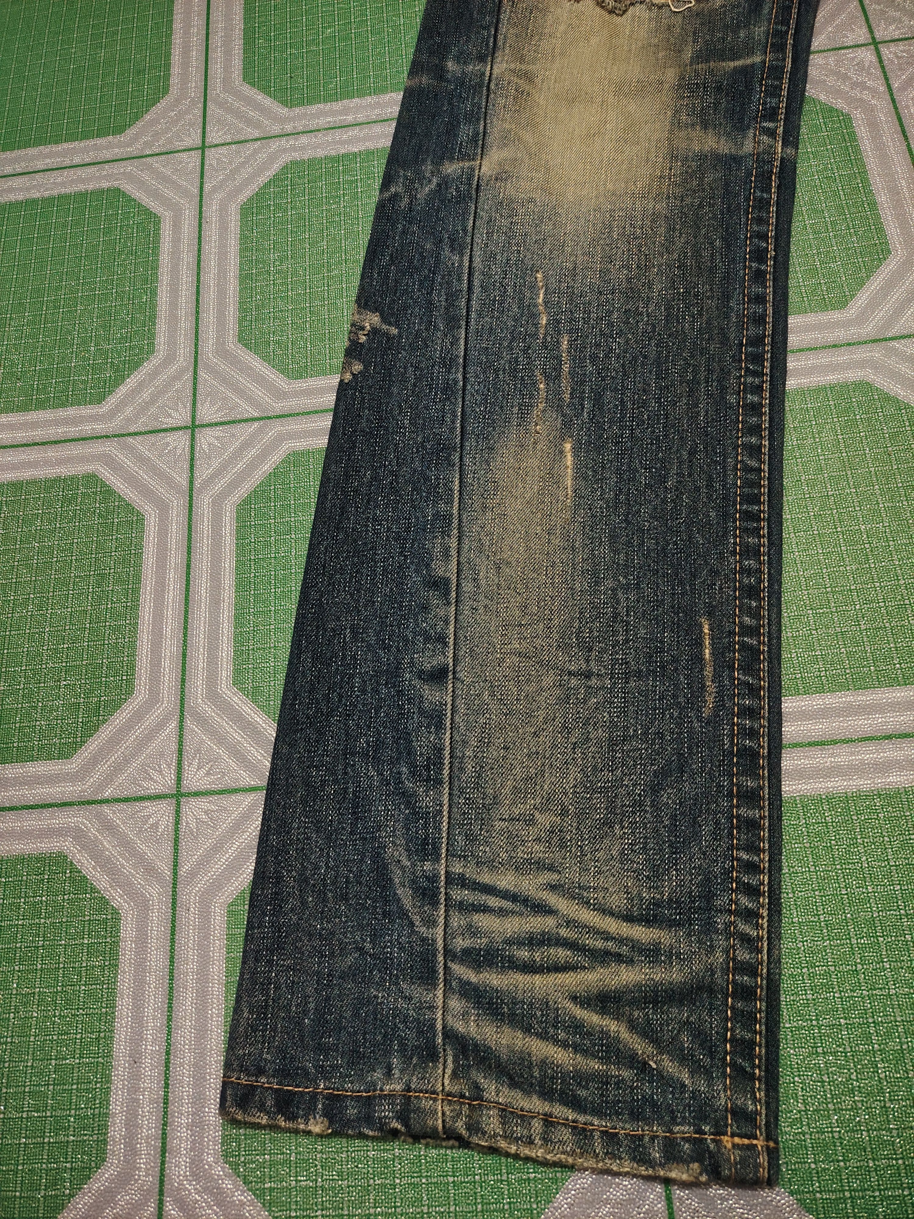 If Six Was Nine Distressed Thrashed The Blue Skin Studded Jeans Size US 30 / EU 46 - 13 Thumbnail