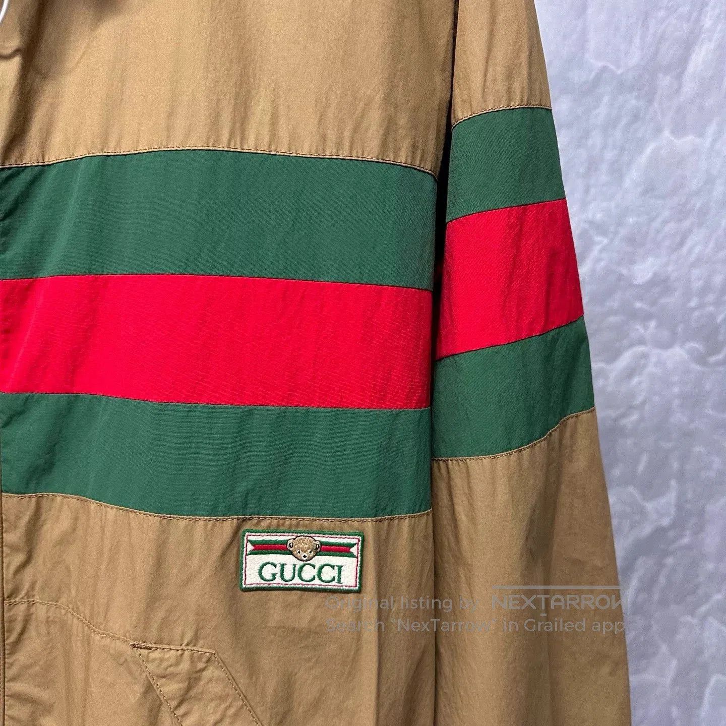 Gucci gucci red green striped embroidered jacket. Size US M / EU 48-50 / 2 - 3 Thumbnail