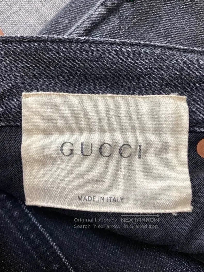 Gucci Gucci LA embroidered back graffiti logo jeans Size US 32 / EU 48 - 8 Thumbnail