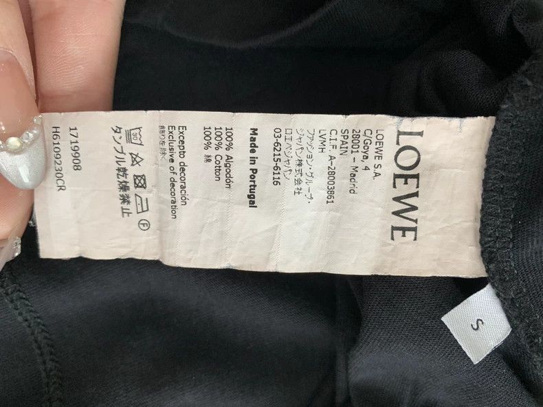 Loewe LOEWE Short sleeve T-shirt with embroidered logo on the ch Size S / US 4 / IT 40 - 3 Thumbnail