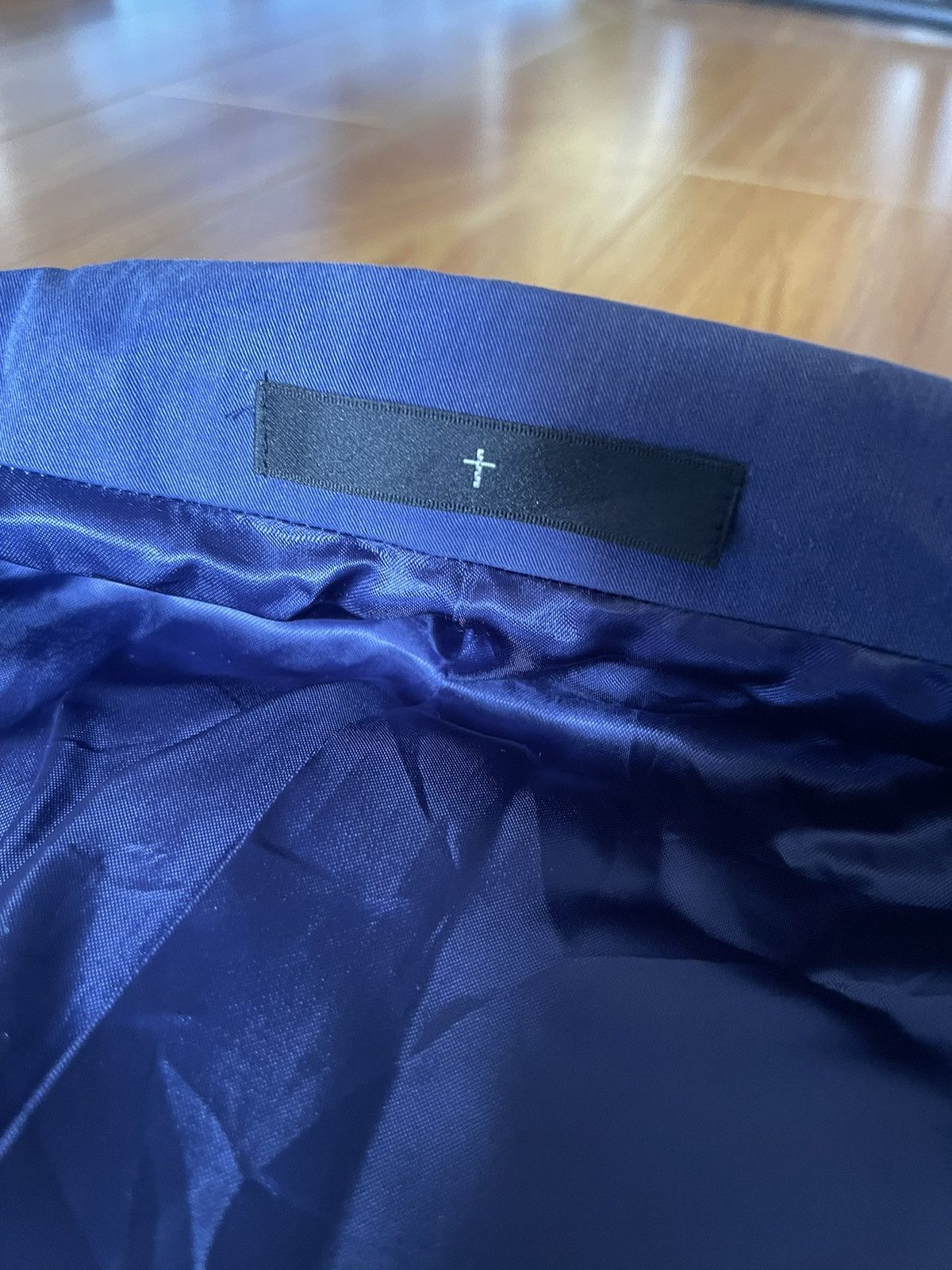 If Six Was Nine THE ♰ TWELVE ♰ Asymmetrical Wrap Coat In Blue Size M / US 6-8 / IT 42-44 - 11 Thumbnail