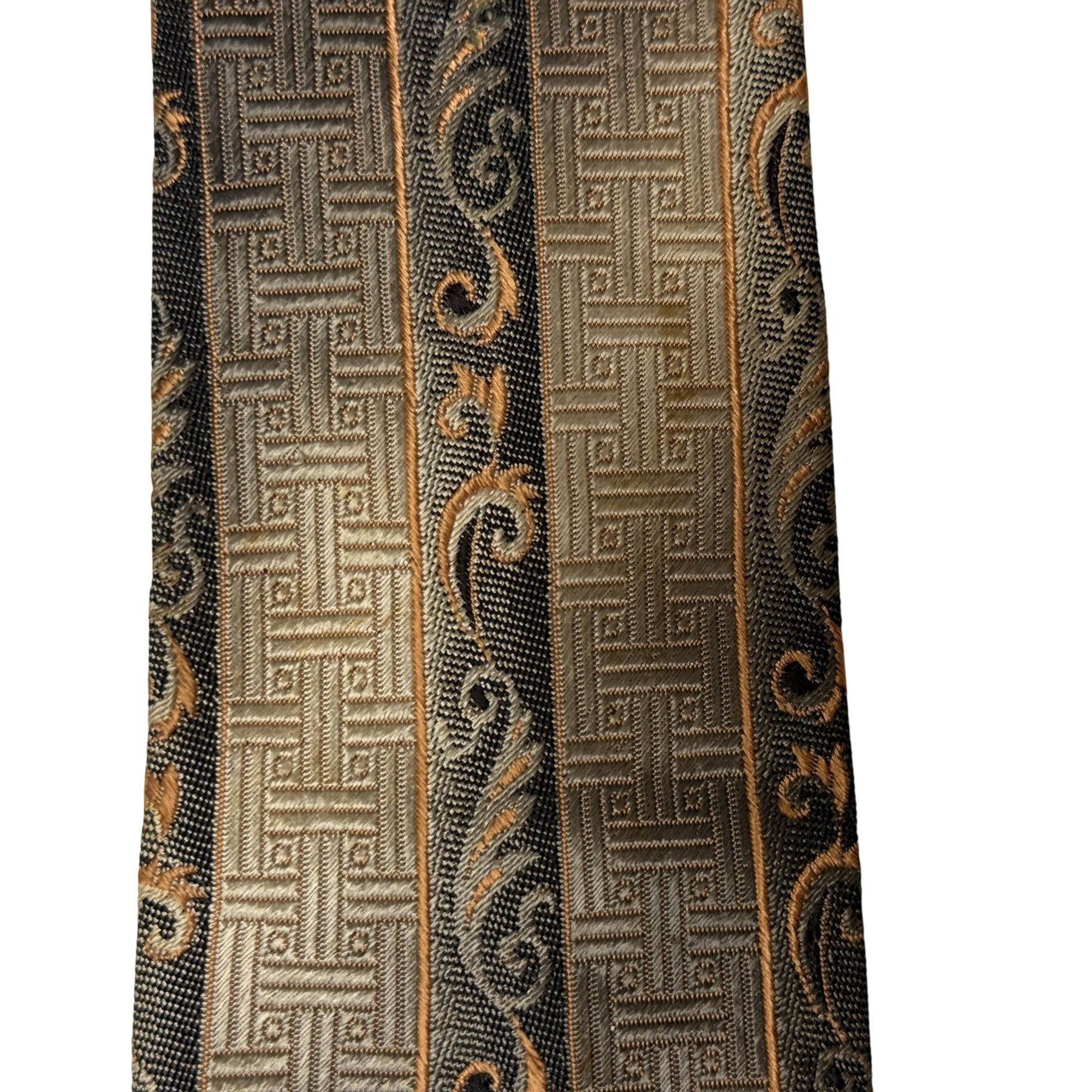 Towncraft 5 pc 50's ROCKABILLY Necktie LOT SKINNY RAYON GEOMETRIC Ties Size ONE SIZE - 5 Thumbnail
