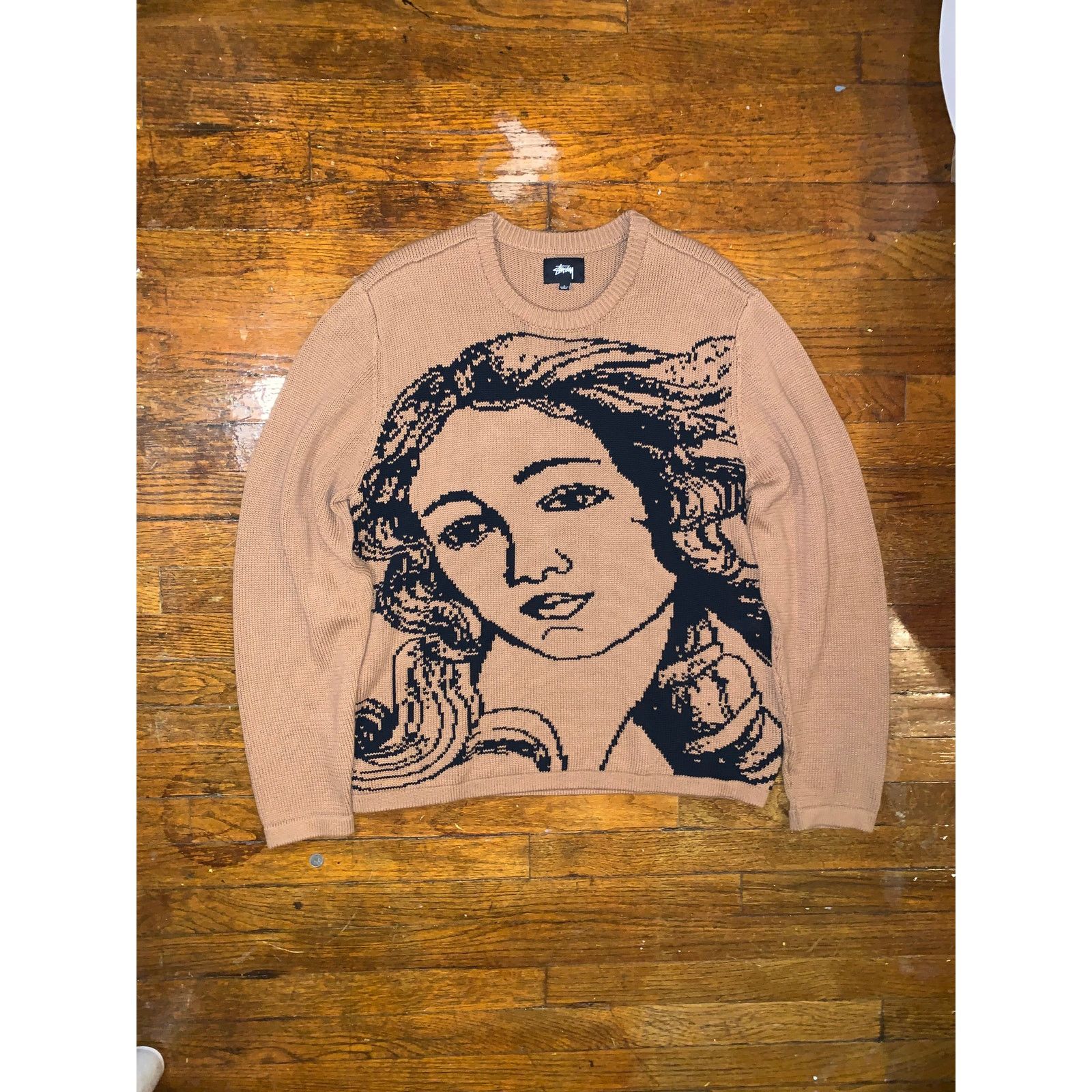 Stussy Stussy Venus Oversized Sweater Brown AOP Large Size US L / EU 52-54 / 3 - 1 Thumbnail