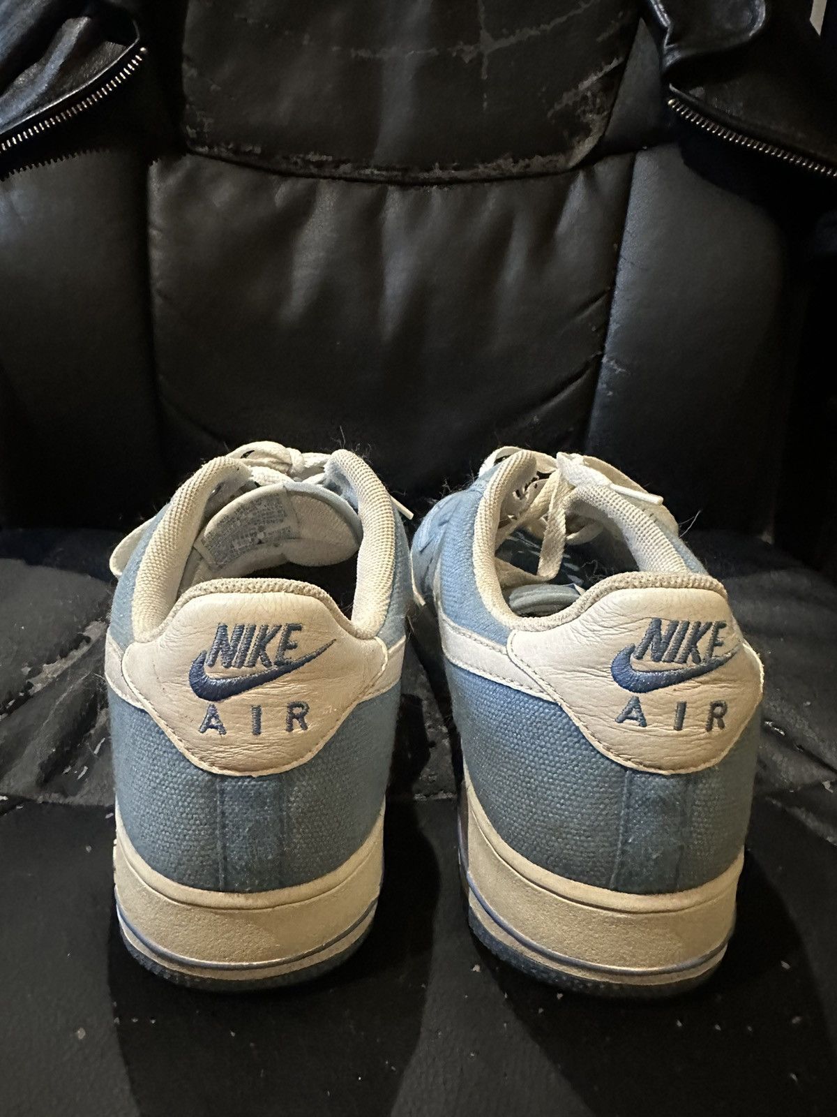 Nike 2003 UNC University Carolina Blue Canvas Air Force 1 Low Size US 11 / EU 44 - 3 Thumbnail