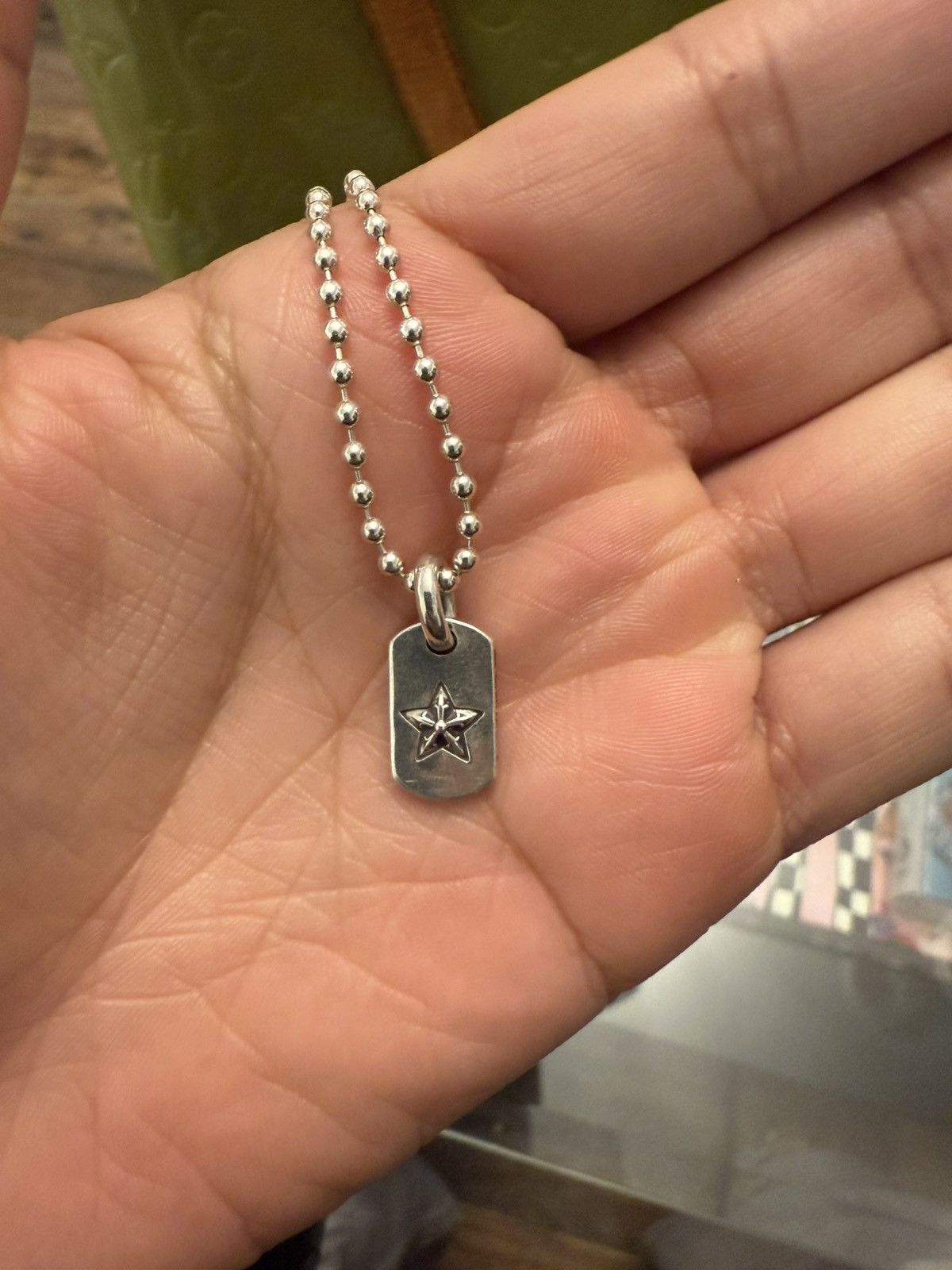 アクセサリー Chrome Hearts Tiny Star Dog Tag CHROME HEARTS(クロムハーツ) DOG TAG TINY STARタイニースター
