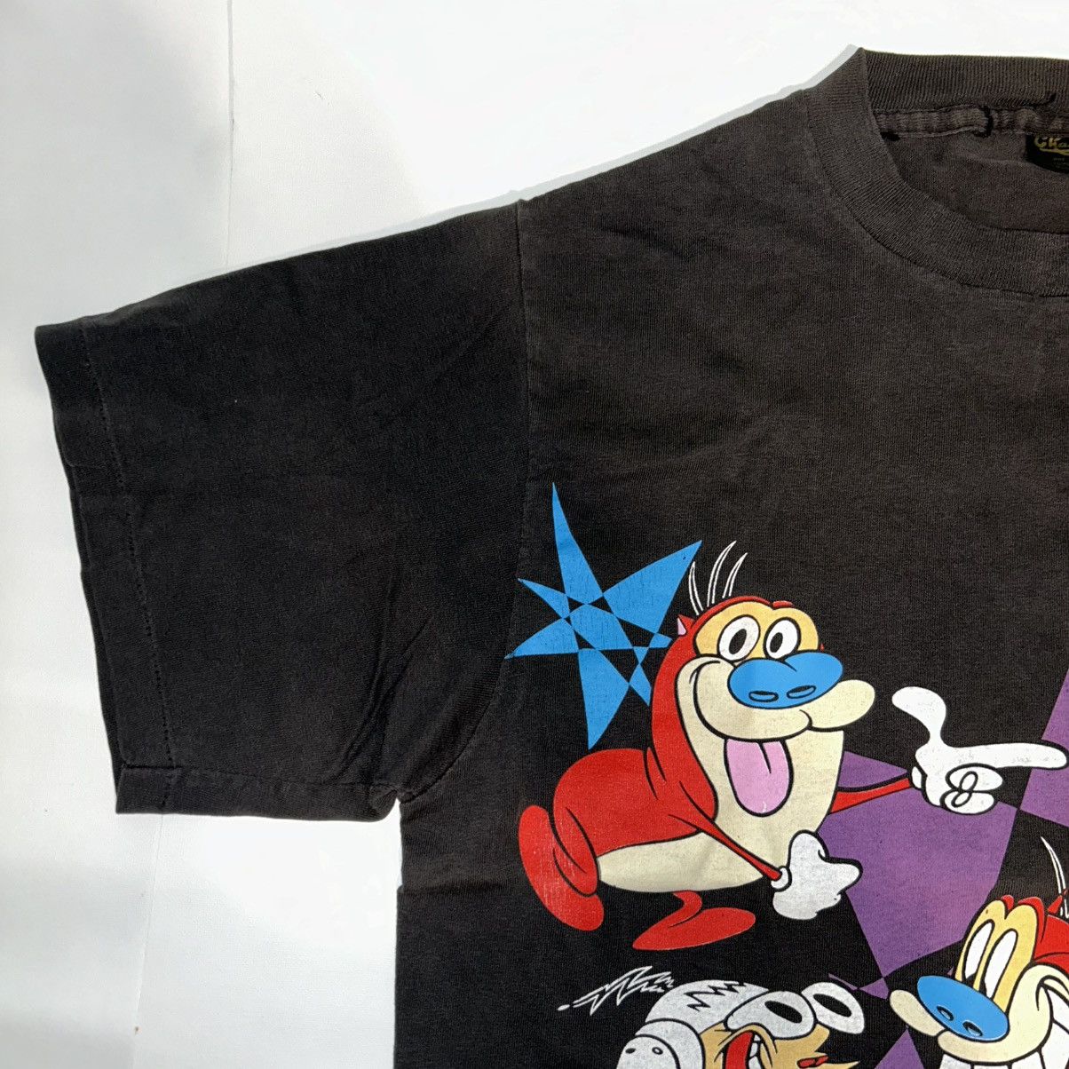 Changes Ren and Stimpy Wrap Around T-Shirt 1992 Nickelodeon Changes Size US L / EU 52-54 / 3 - 6 Thumbnail