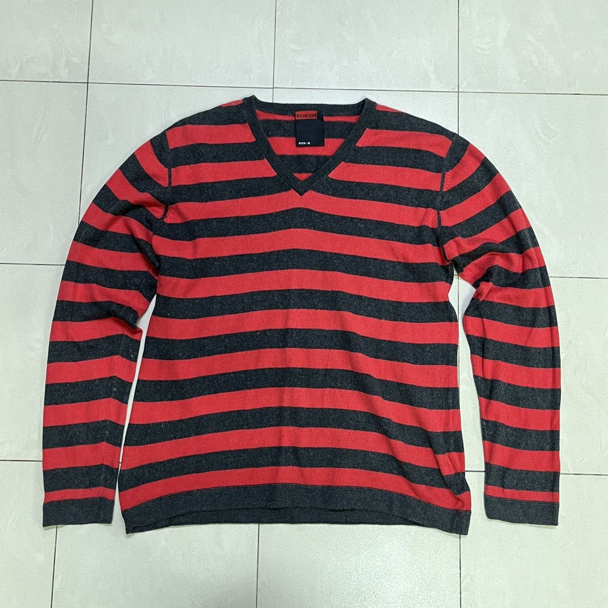 Plus One Clothing Plus One Knit Stripes Longsleeve T Shirt Size US S / EU 44-46 / 1 - 2 Thumbnail
