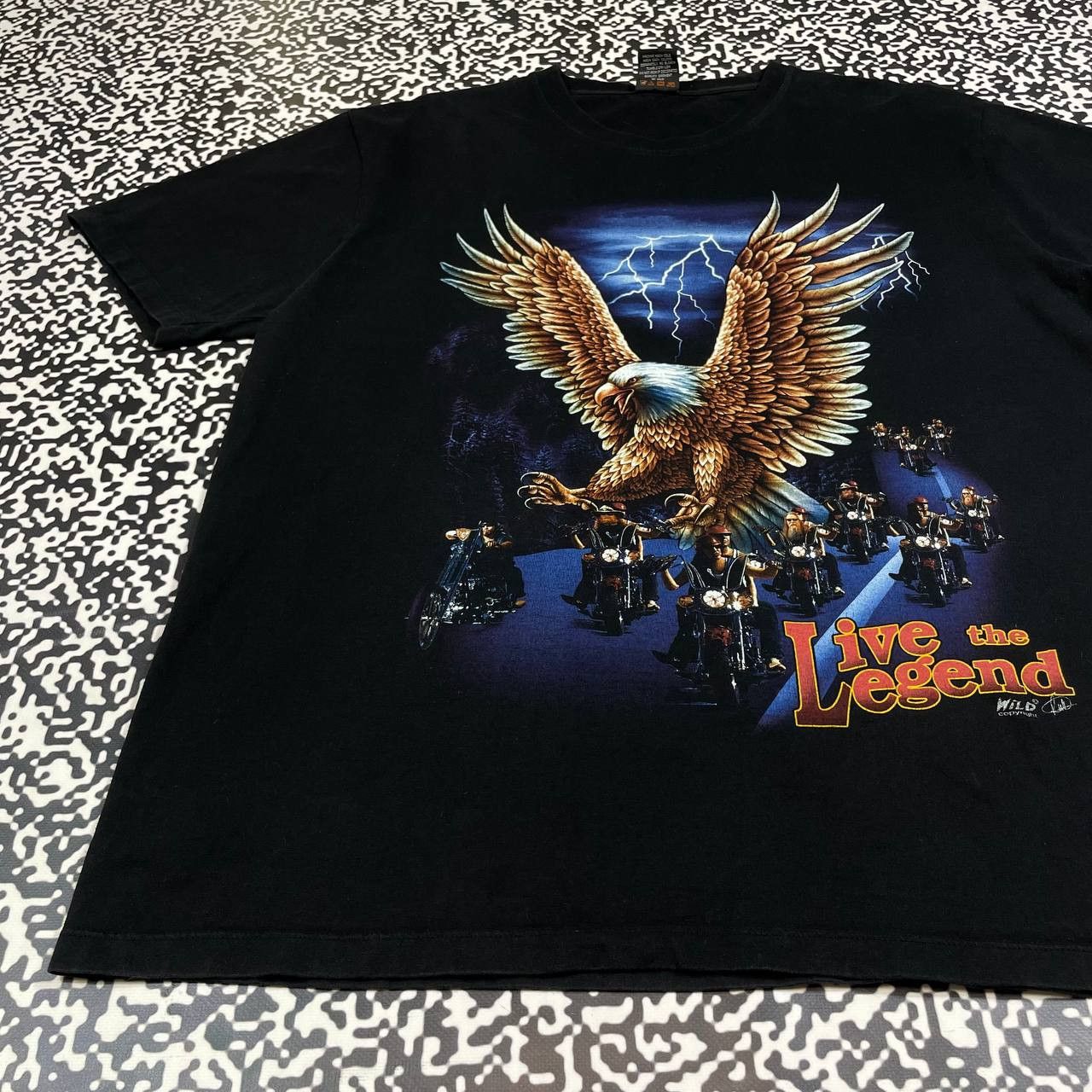 Harley Davidson Vintage Y2K Harley Davidson Style Live The Legend T-shirt Size US XL / EU 56 / 4 - 3 Thumbnail