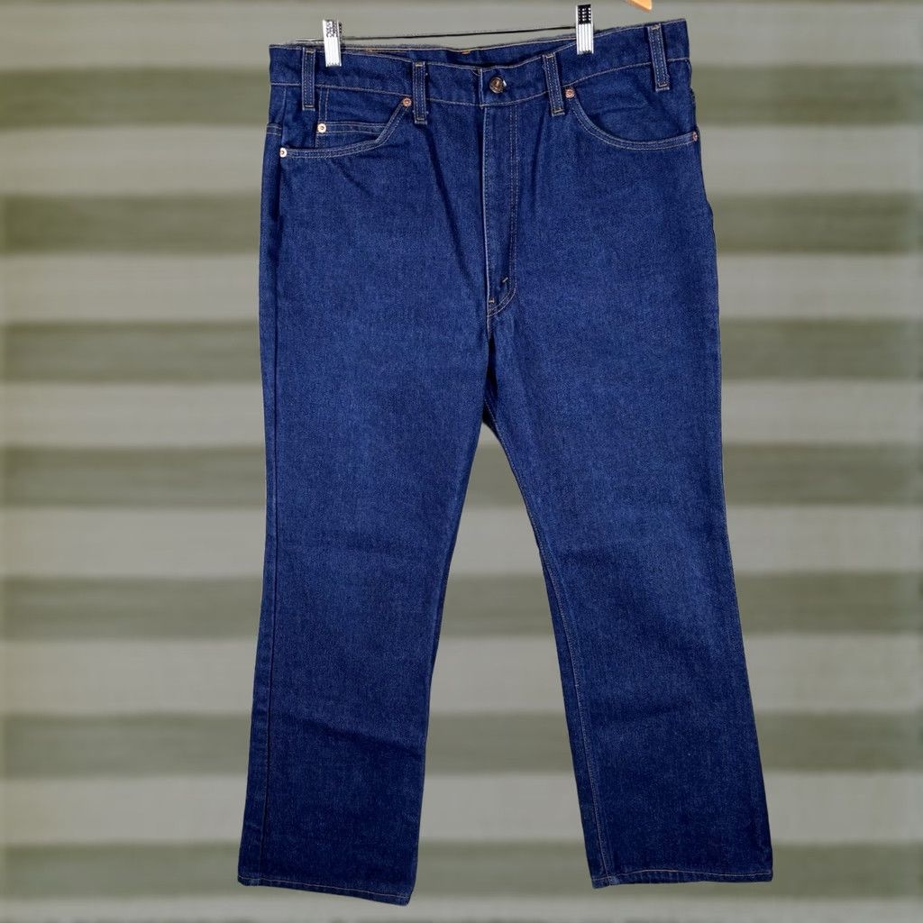 Levi's VINTAGE Levi's 516 Jeans Mens 36x30 Bootcut Denim Blue USA 500 Series Regular Inseam 30 Pockets Logo Cotton Blend Cotton Polyester Beige? Size US 36 / EU 52 - 1 Thumbnail