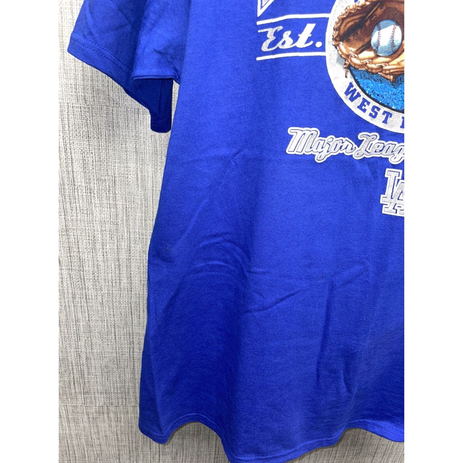 Vintage NWT CSA LA Dodgers Graphic Shirt Mens L 100% Cotton Dark Blue T-Shirt Blue Cotton Men L Size US L / EU 52-54 / 3 - 7 Thumbnail