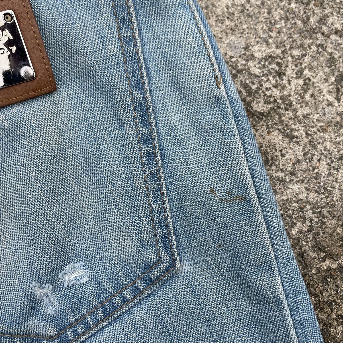 Dolce & Gabbana 🔥Trash🔥🇮🇹Dolce & Gabbana Stone Washed Rips Distress Jeans Size US 33 - 12 Thumbnail