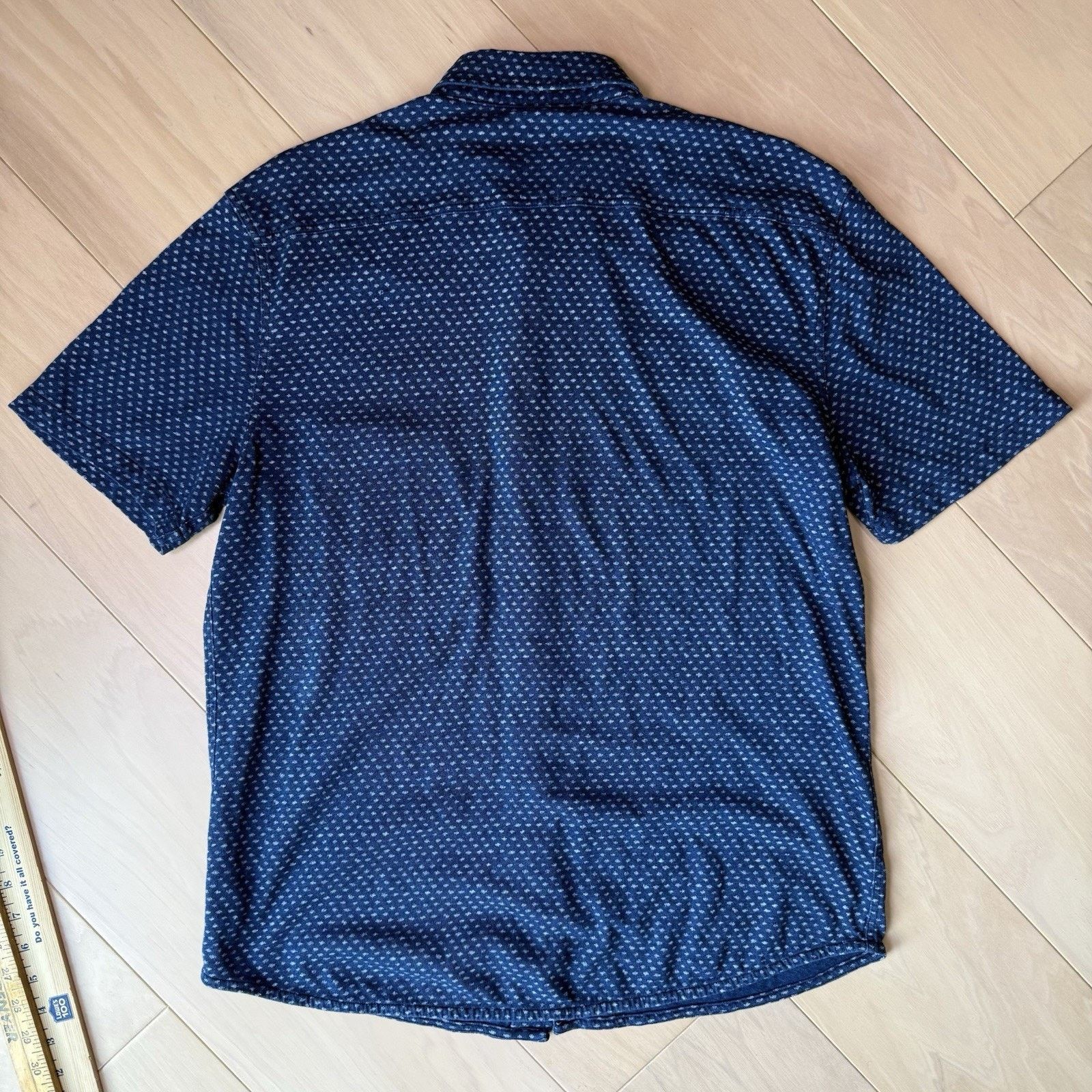 Faherty Faherty Breeze Shirt M Blue Cotton Short Sleeve Button Up Size US M / EU 48-50 / 2 - 9 Thumbnail