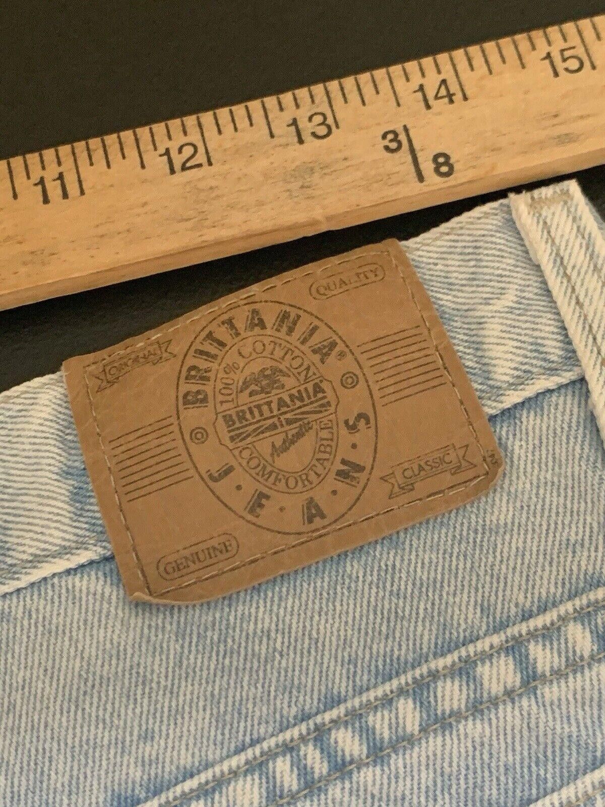 Designer Vintage Men Brittania Jeans Relaxed Tapered Stone Wash Size US 32 / EU 48 - 7 Thumbnail