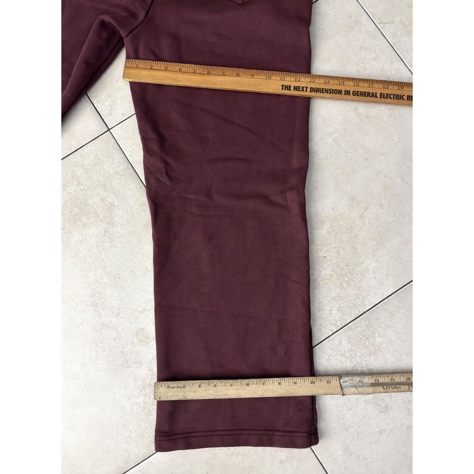 Vintage Adanola Sweatpants Womens M Pink Straight Leg Elastic Waist Lounge Pockets Size 24" / US 00 / IT 34 - 8 Thumbnail